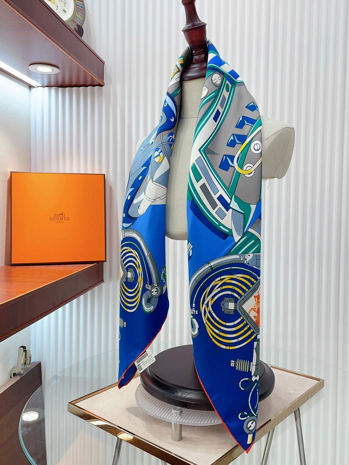 Neo Brandebourgs Scarf 90 CM In Colorful Silk Twill 257435