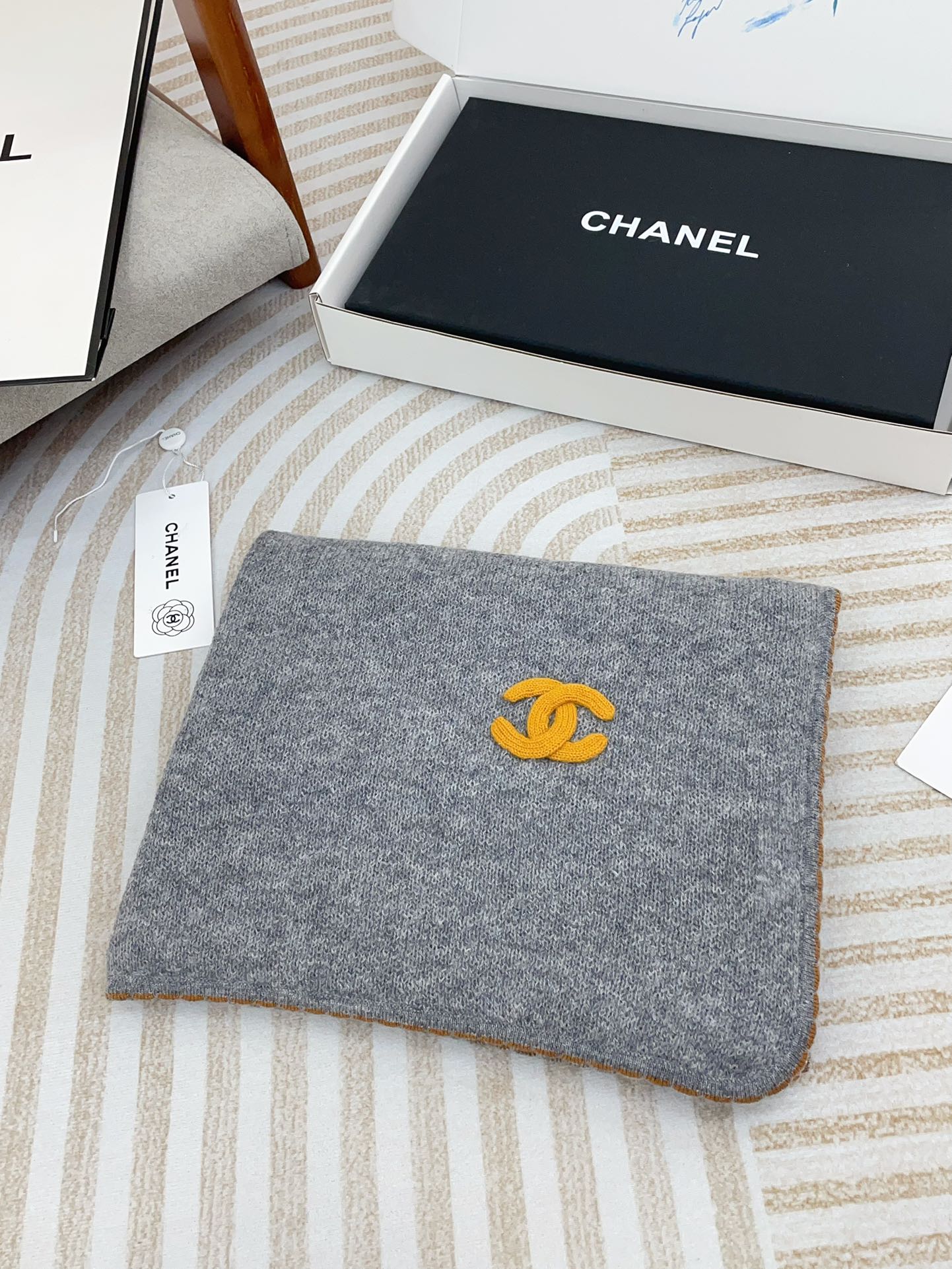 CC Scarf 190 CM In Grey Cashmere 419817