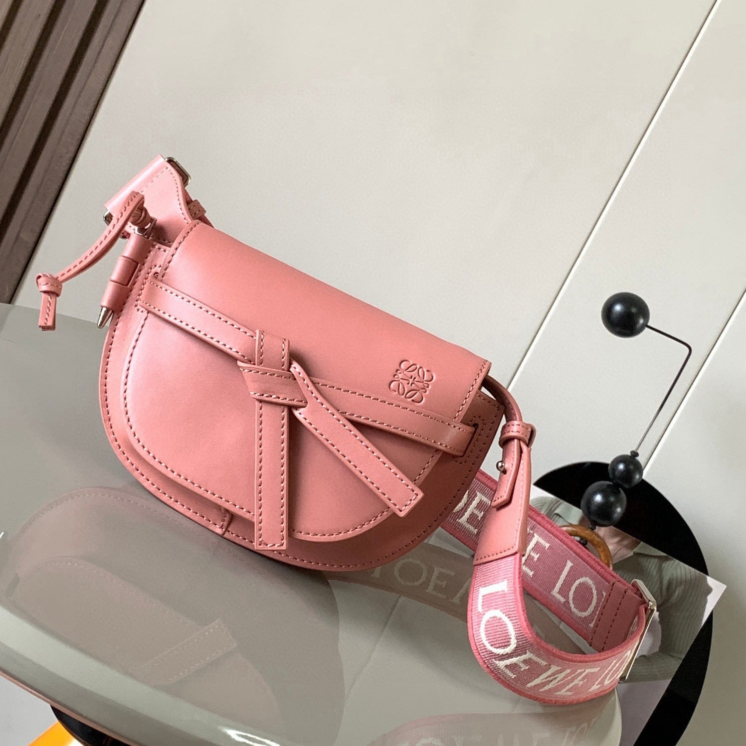 Loewe Mini Gate Dual Bag Light Pink Calfskin