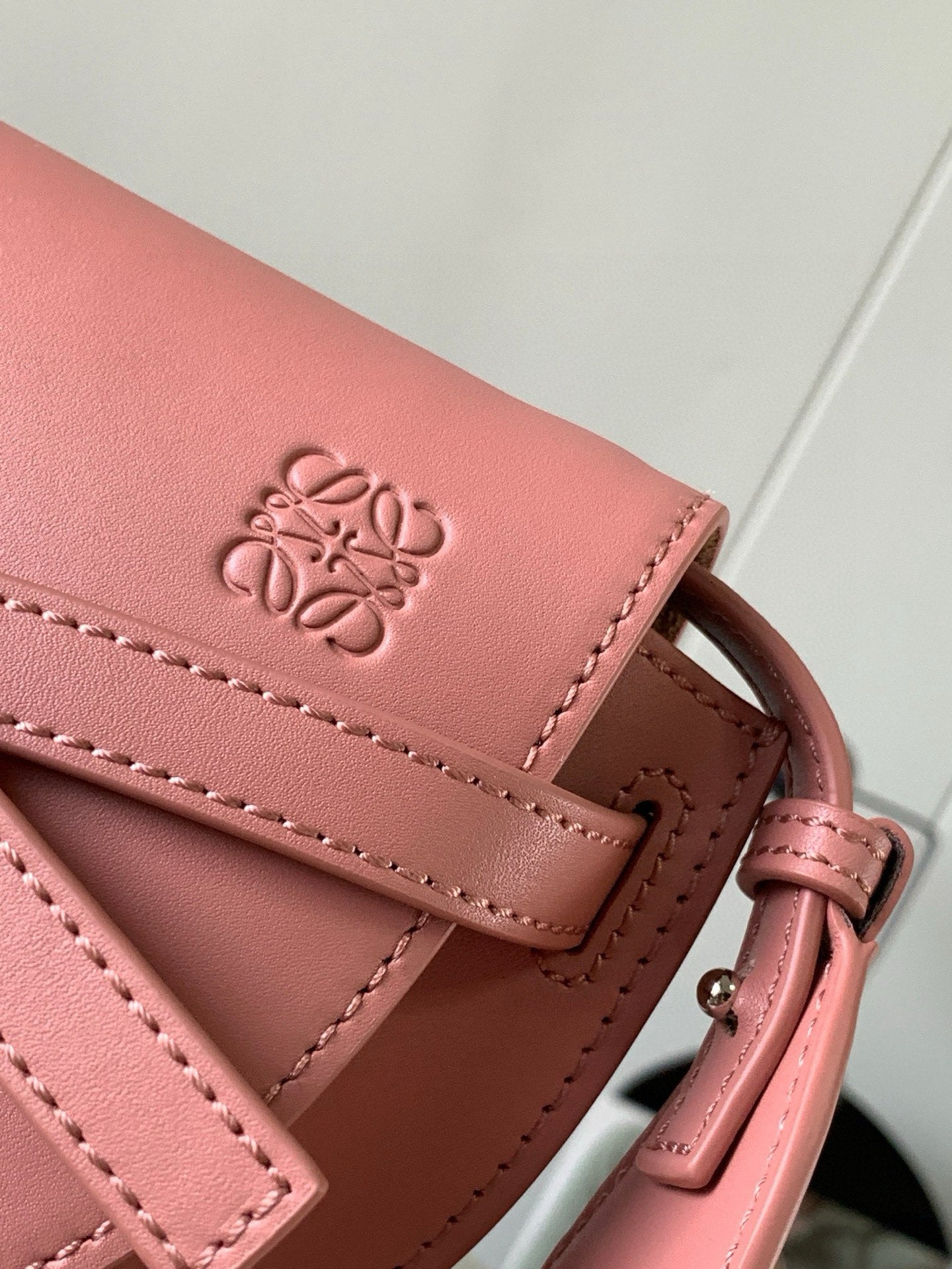Loewe Mini Gate Dual Bag Light Pink Calfskin
