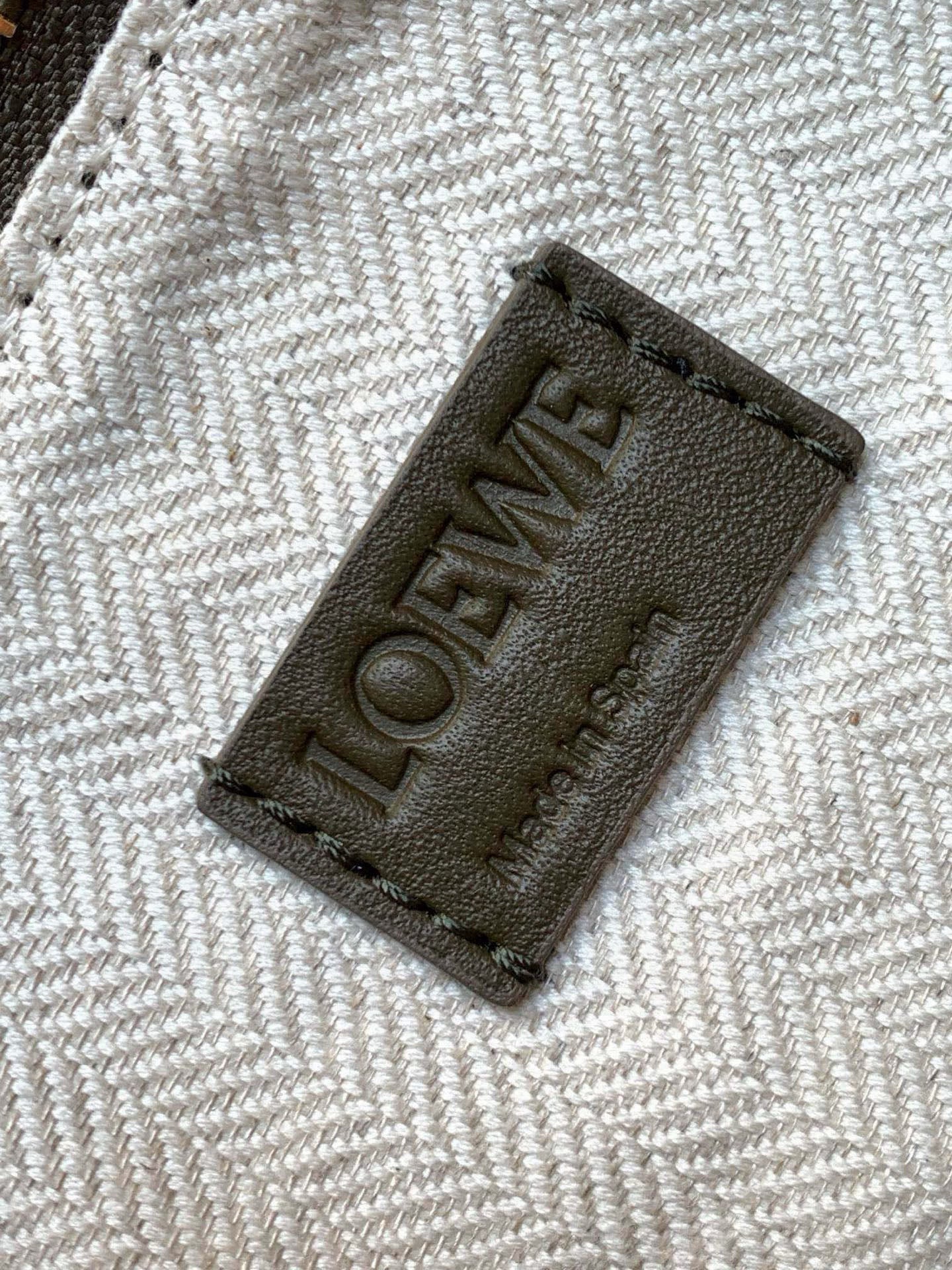 Loewe Mini Hammock Hobo Bag Taupe Calfskin