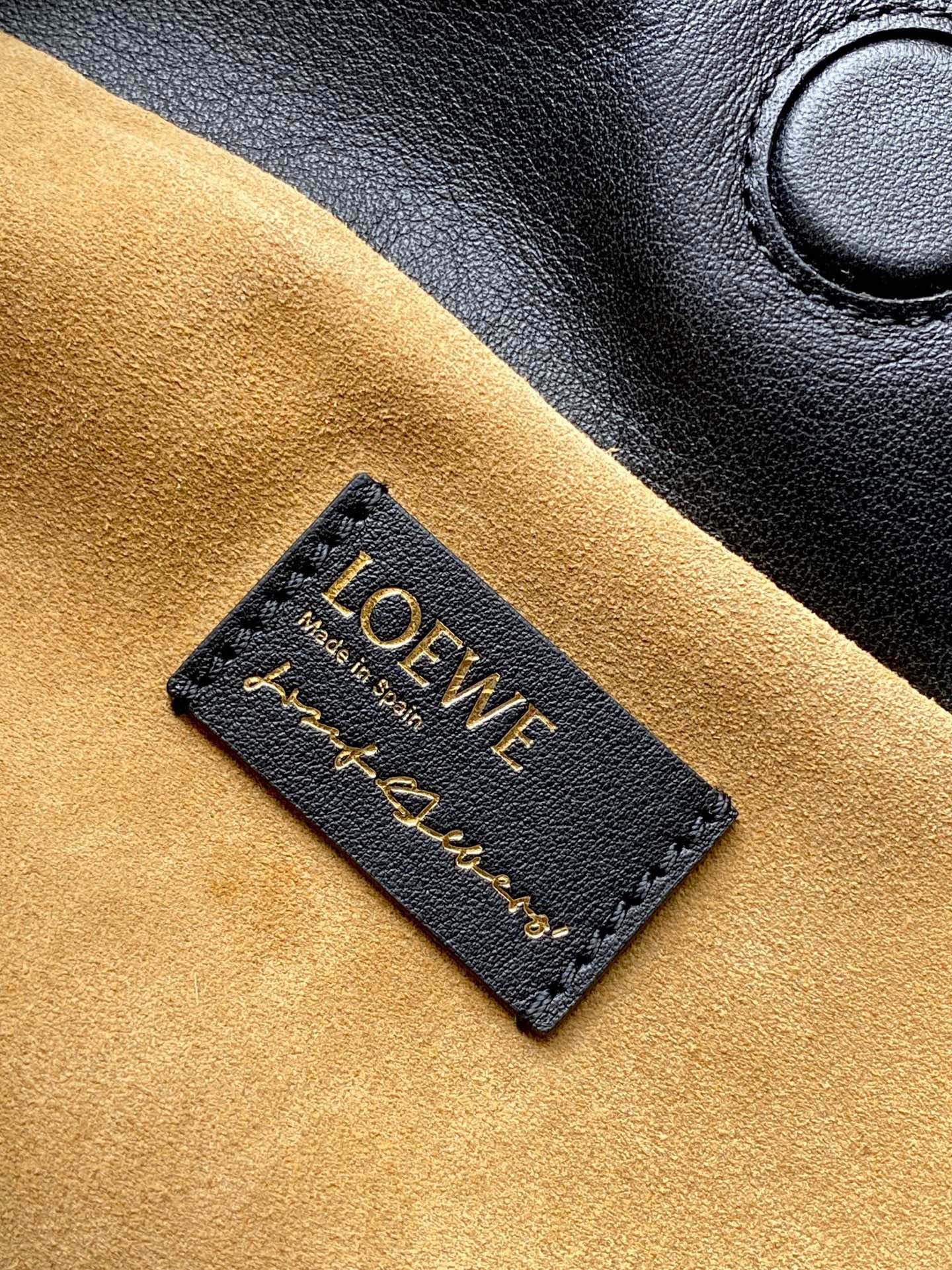 Loewe Medium Flamenco Clutch Black Taupe Pink Nappa Calfskin