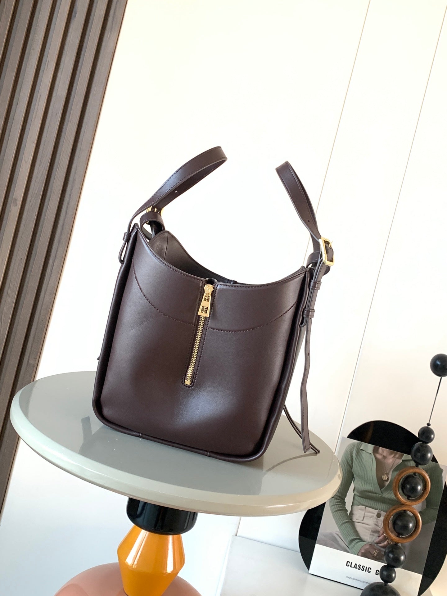 Loewe Hammock Bag 15 cm Chocolate Calfskin