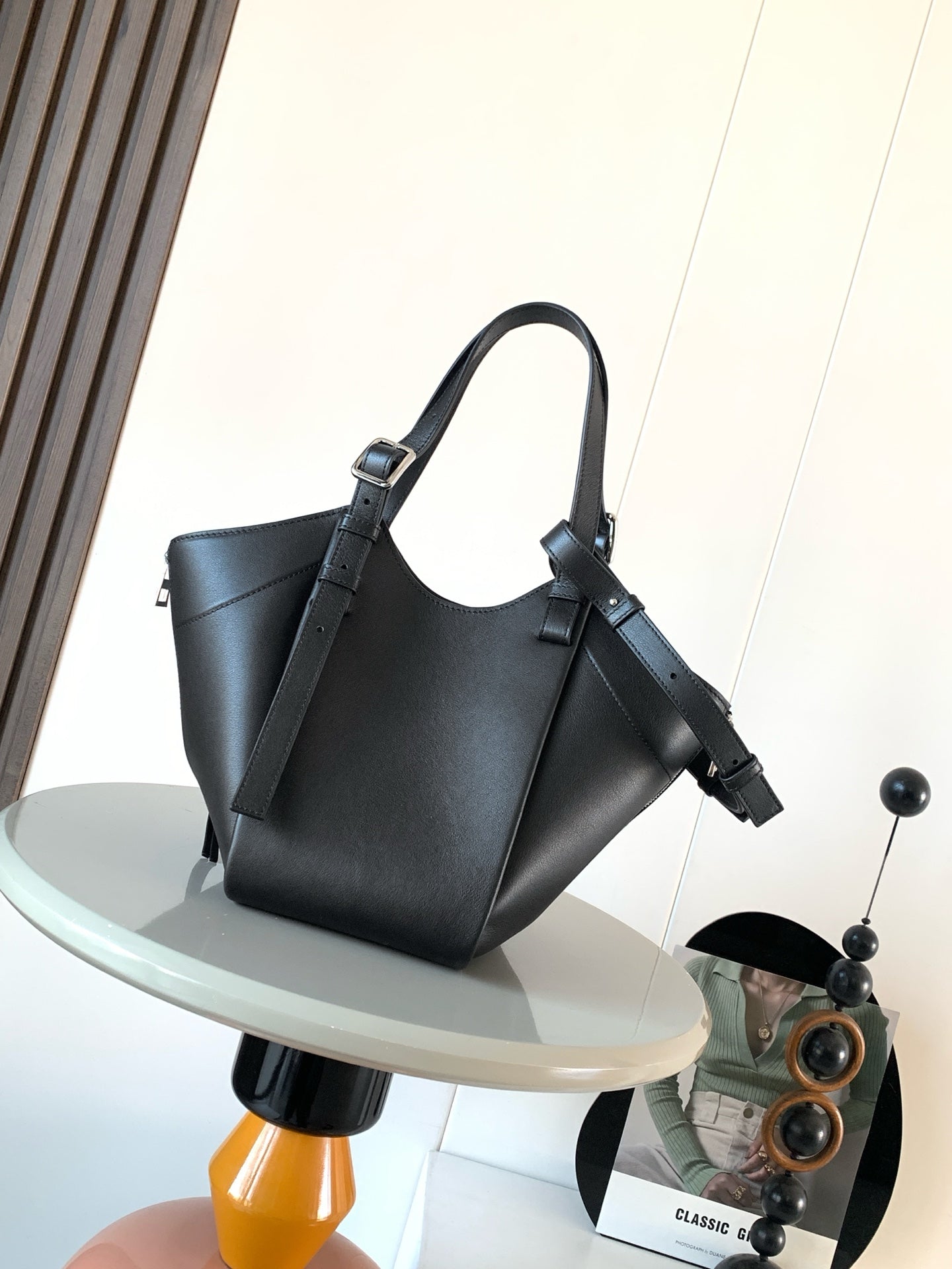 Loewe Hammock Bag 15 cm Black Calfskin