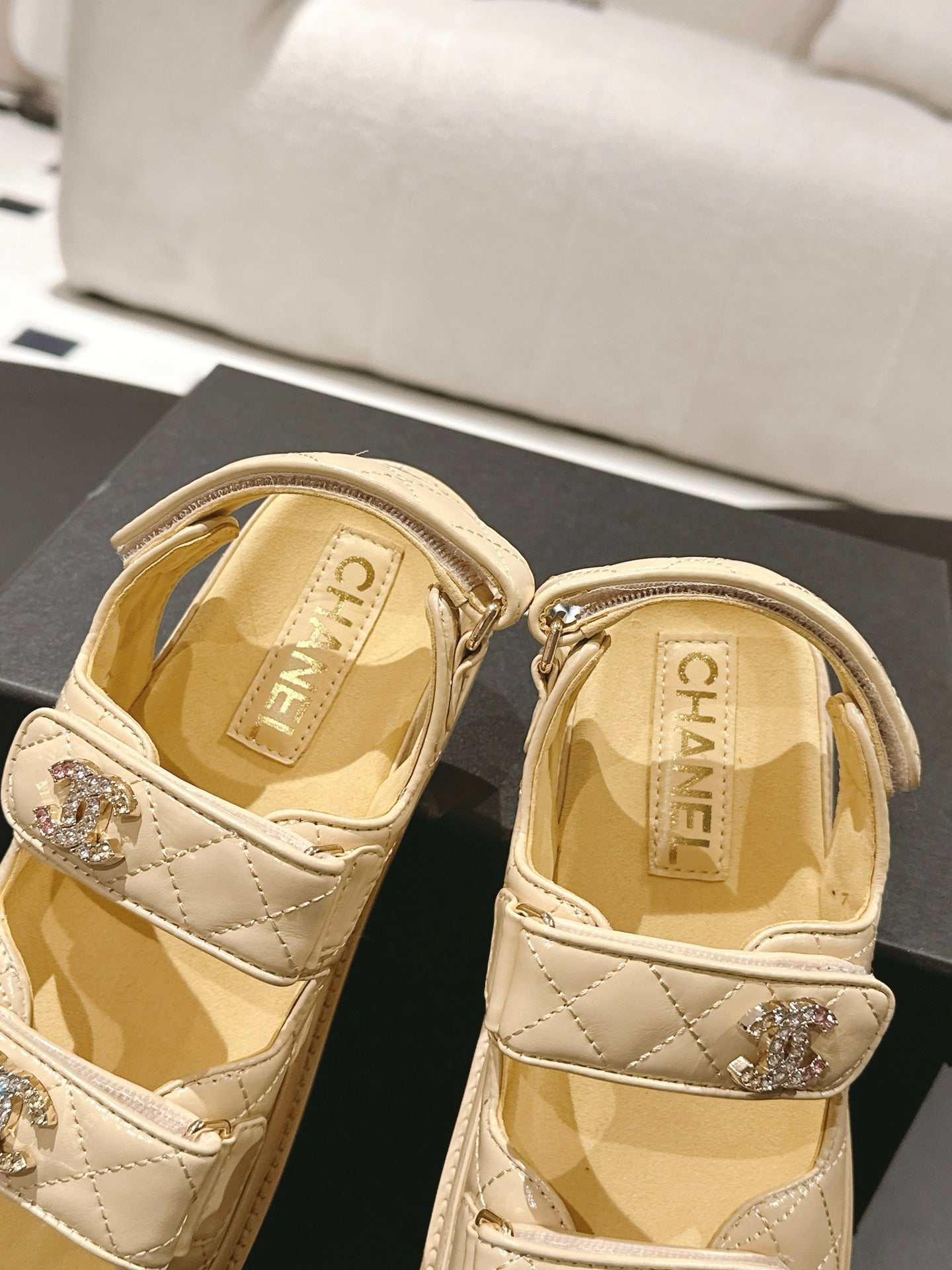 cc 25p dad sandal yellow leather 237560