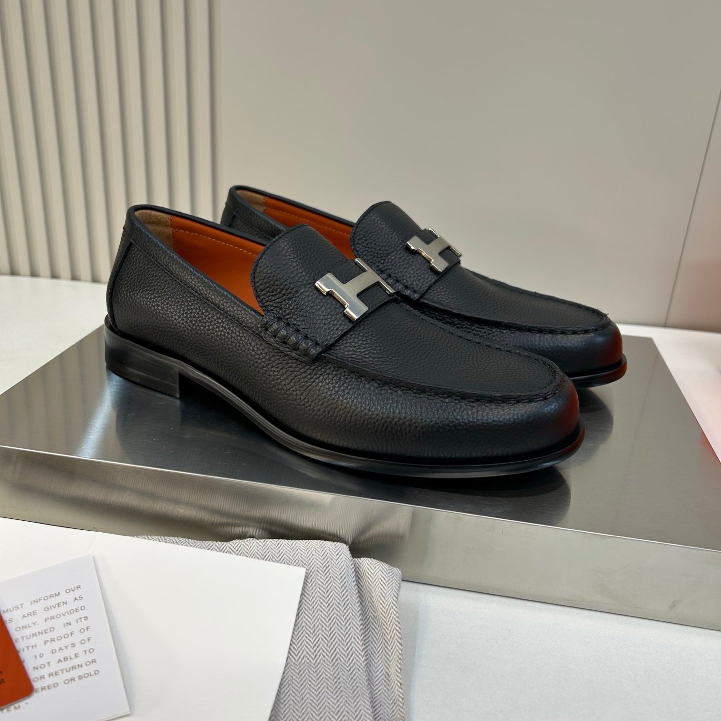 HM Men's Paris Loafer Noir Calfskin 892009