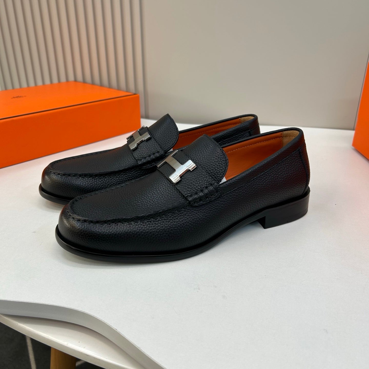 HM Men's Paris Loafer Noir Calfskin 892009