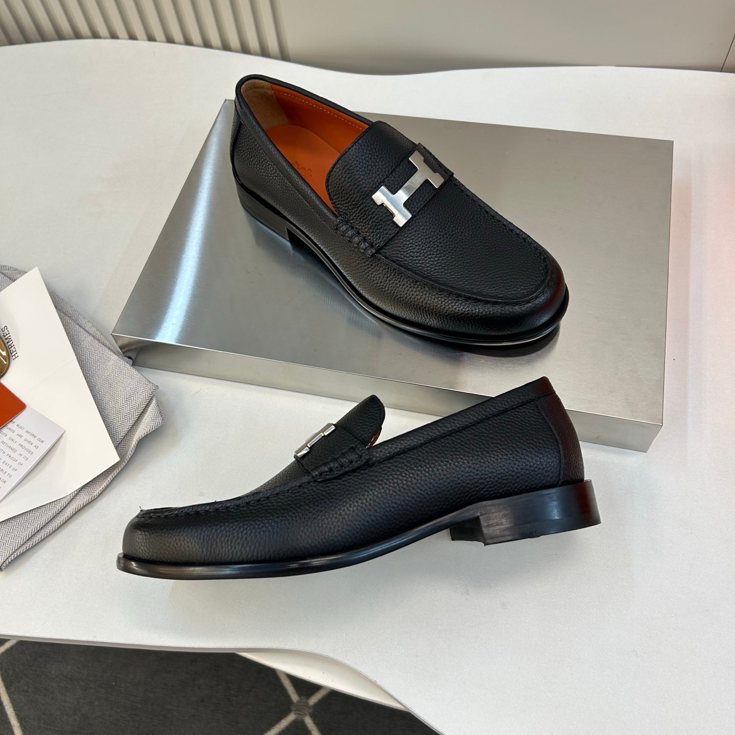 HM Men's Paris Loafer Noir Calfskin 892009