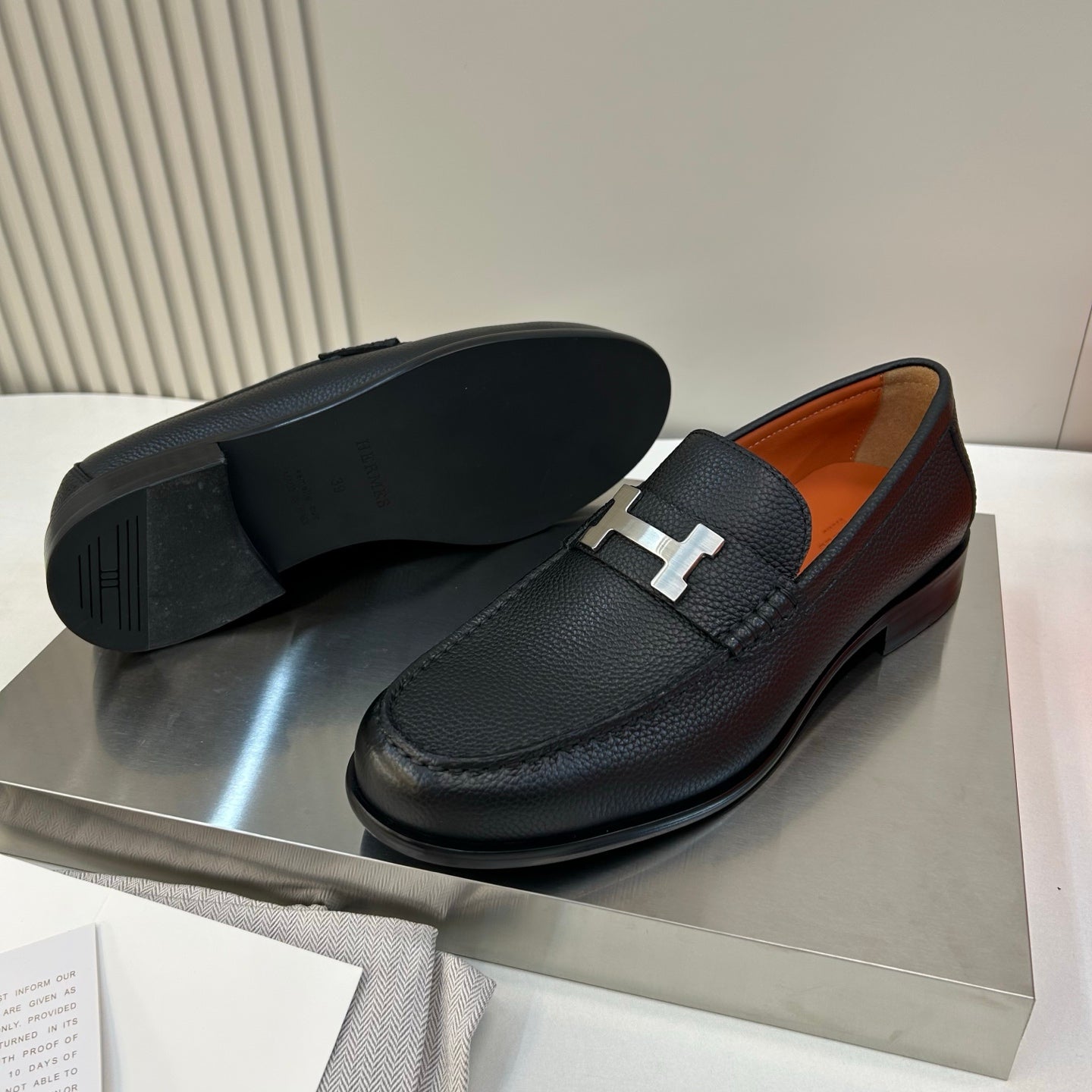 HM Men's Paris Loafer Noir Calfskin 892009