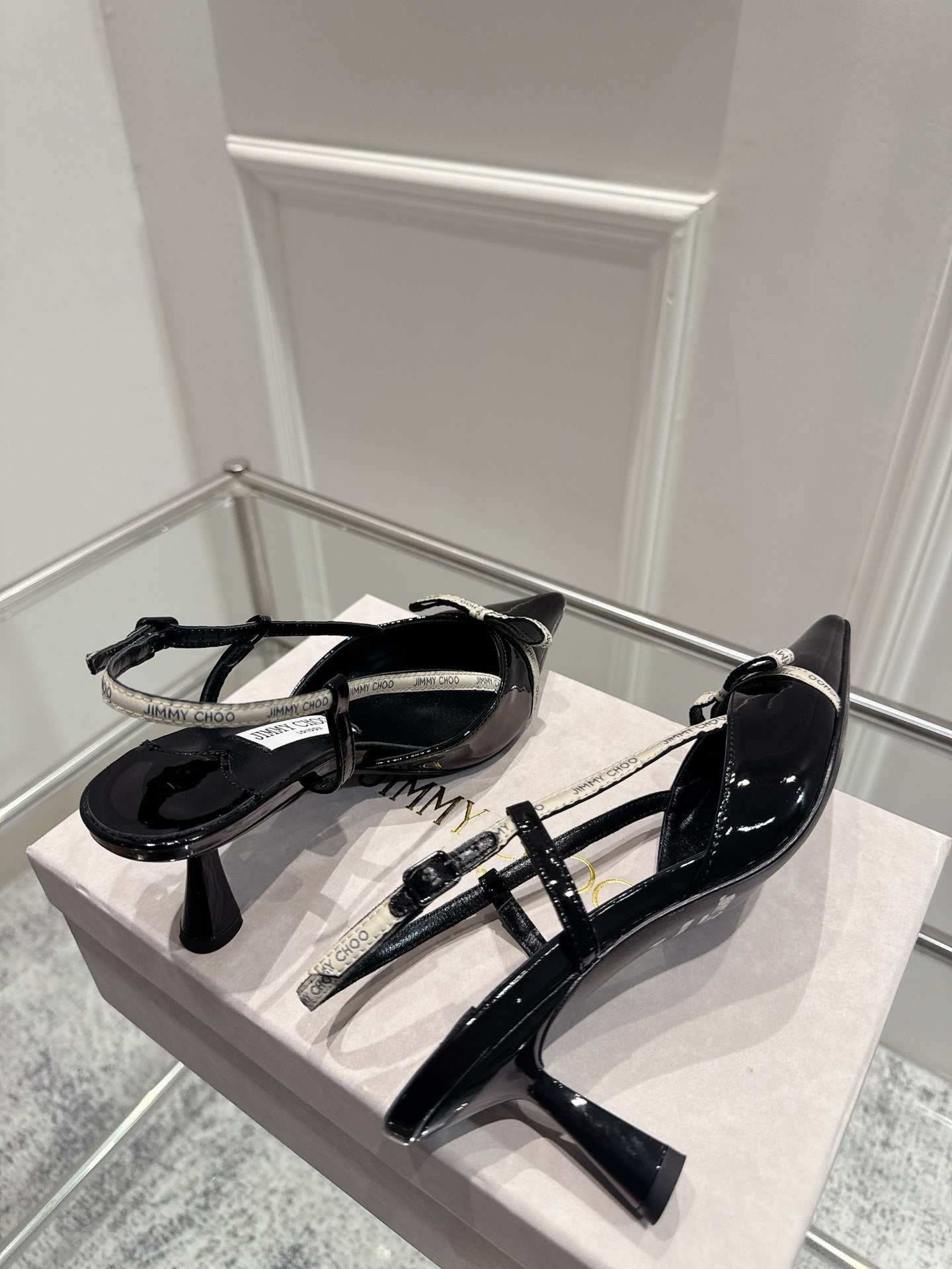 Jimmy Camila Pumps 65mm Black Patent Leather 422447