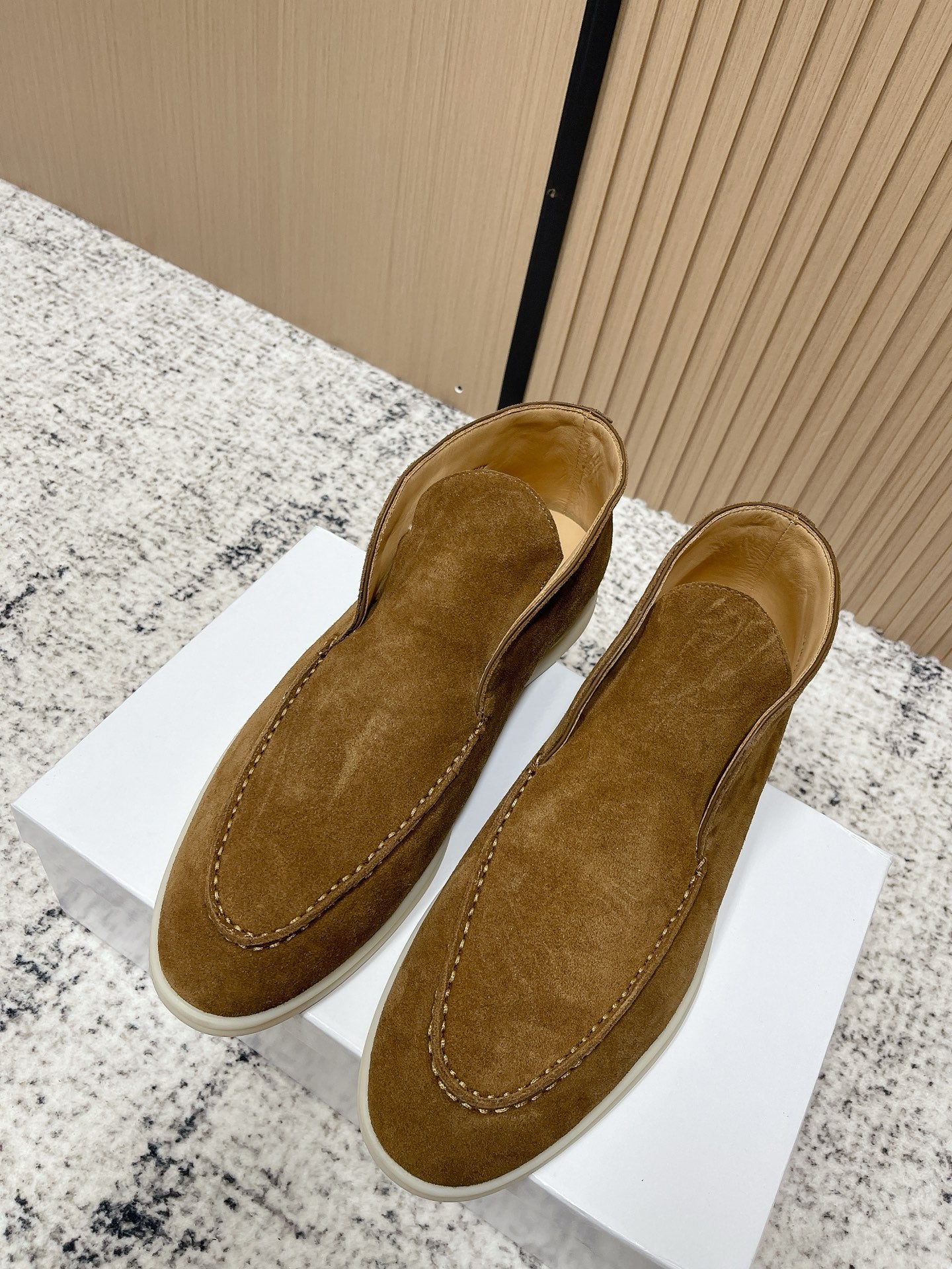 LP Open Walk Ankle Boot Camel Suede 534326