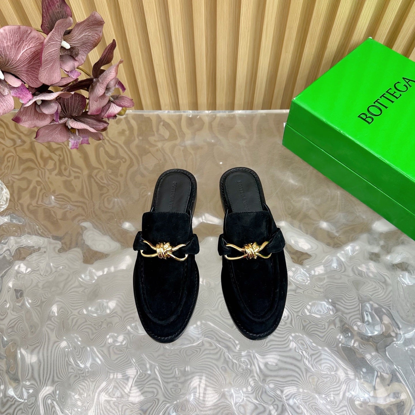 Astaire Loafer Black Suede Ghw 176168