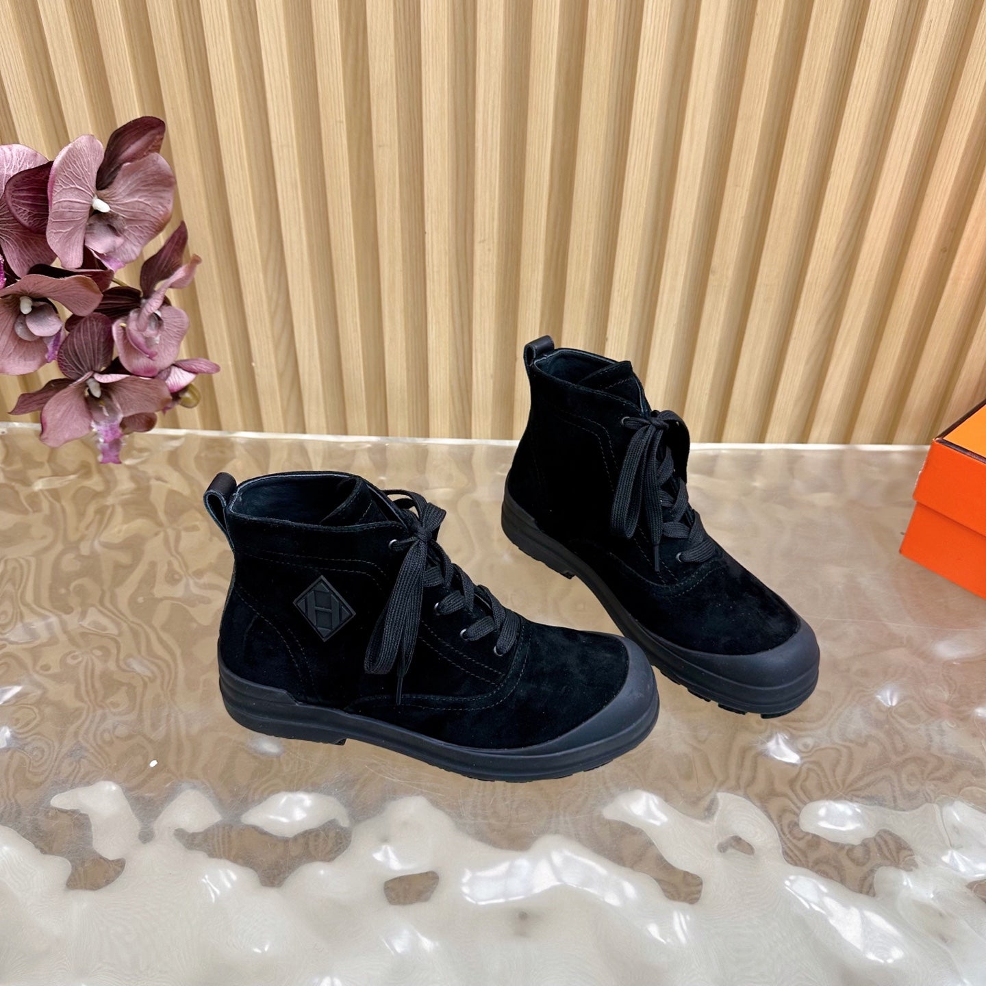HM Kooler Ankle Boot Black Suede 498195