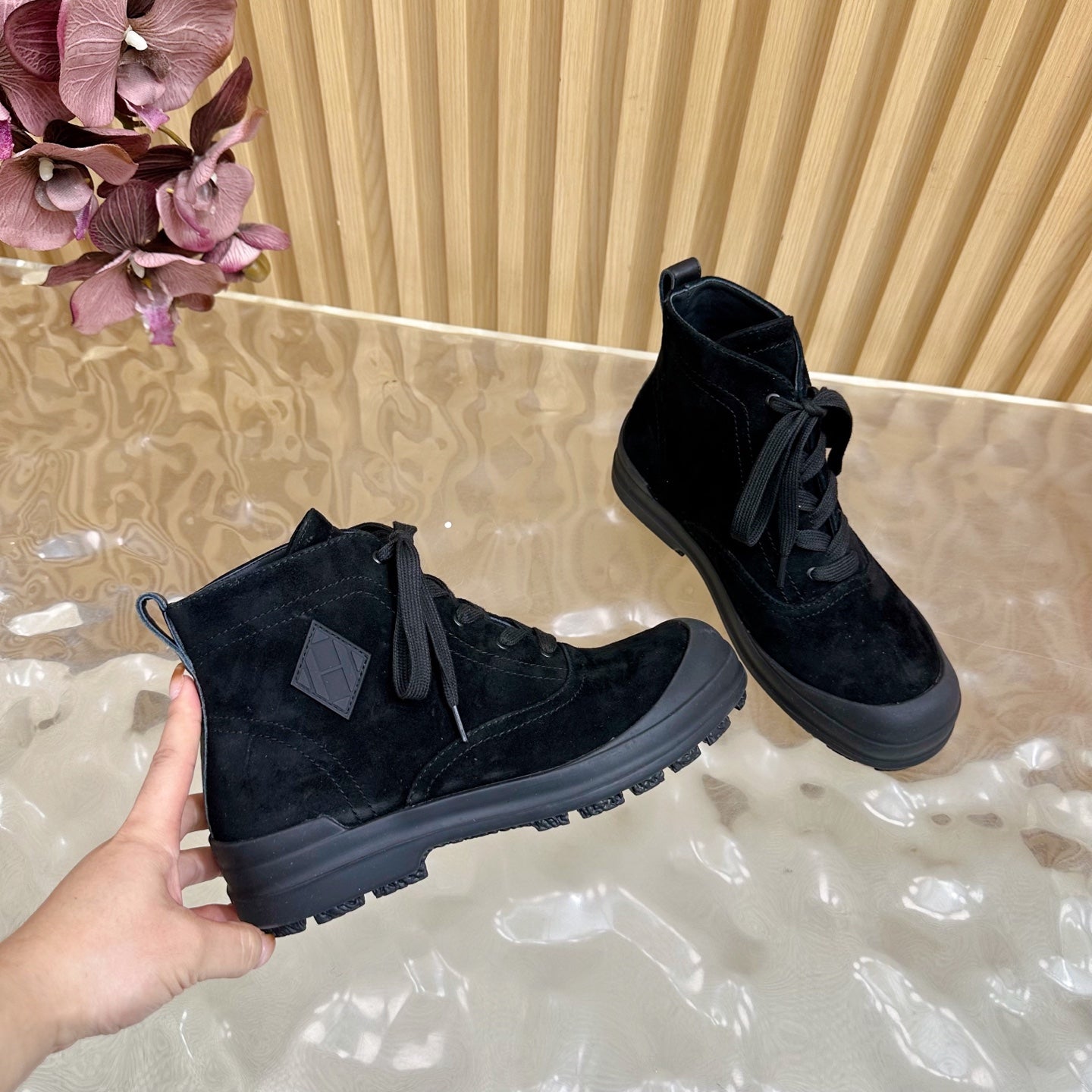 HM Kooler Ankle Boot Black Suede 498195