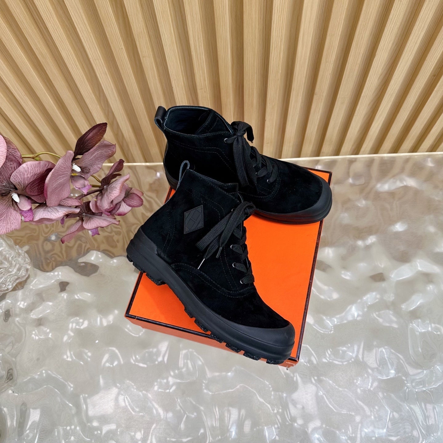 HM Kooler Ankle Boot Black Suede 498195