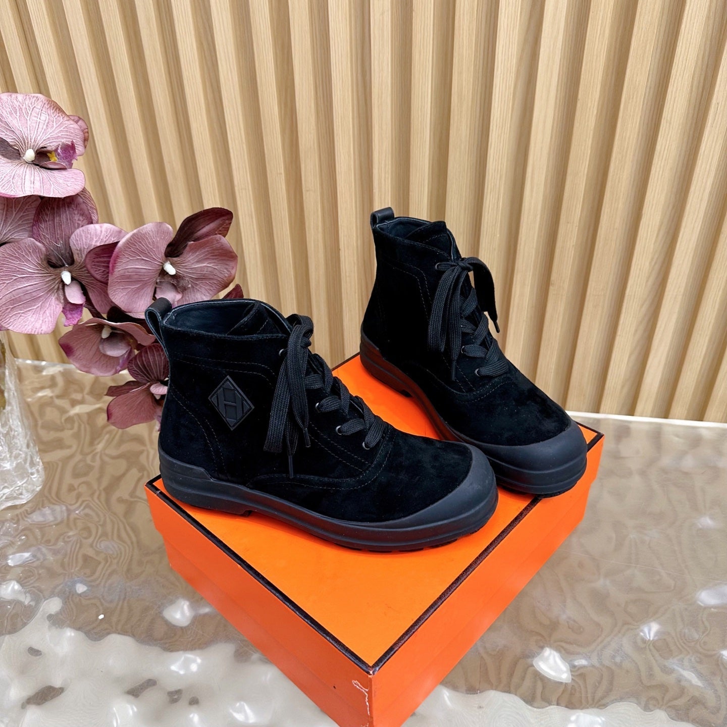 HM Kooler Ankle Boot Black Suede 498195