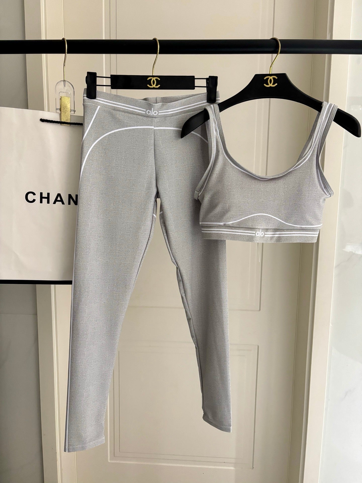 Airbrush High-Waist Heart Throb Set Grey 198920
