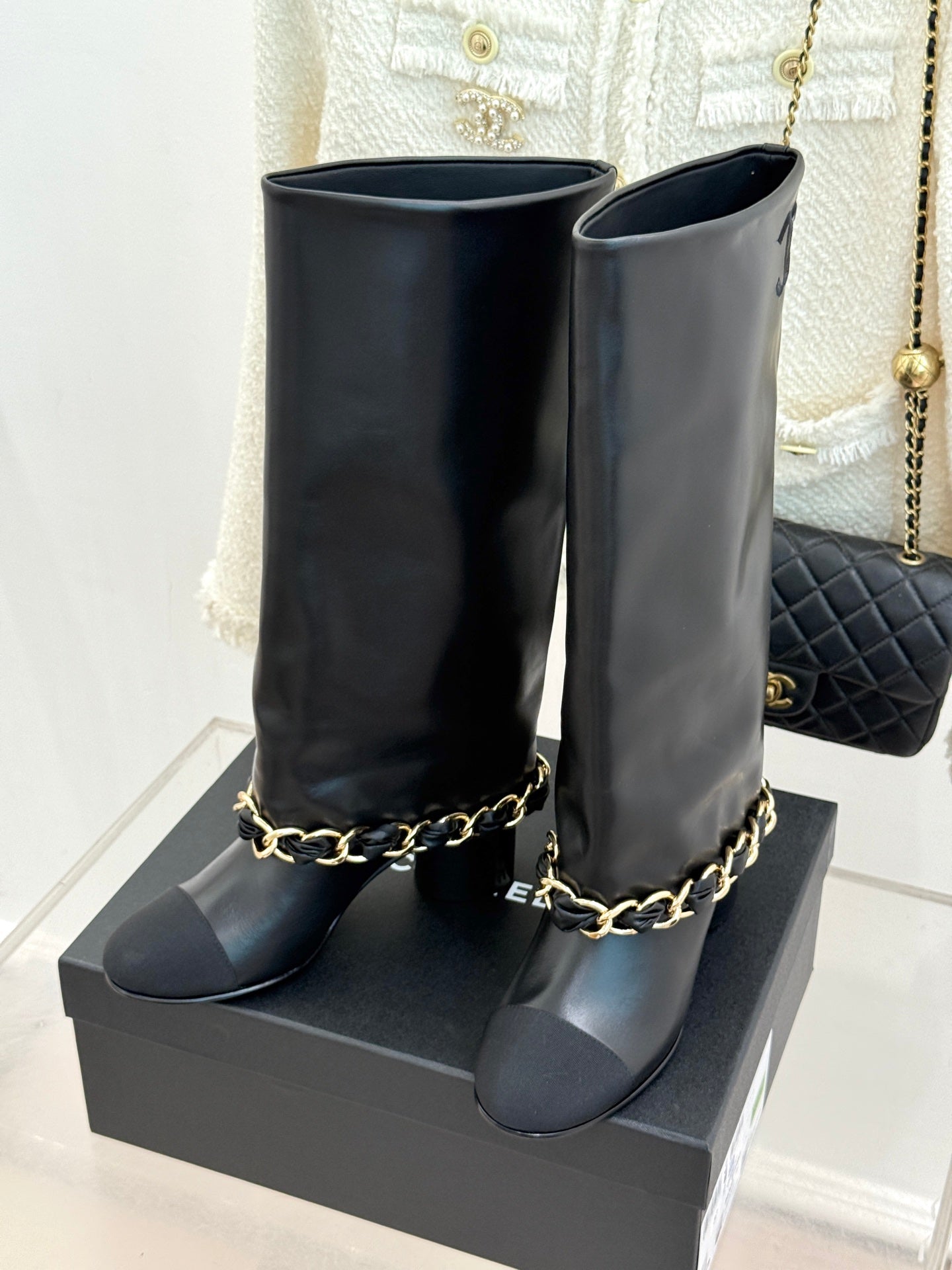 CC 26K Trousers Boot Black Leather 904745