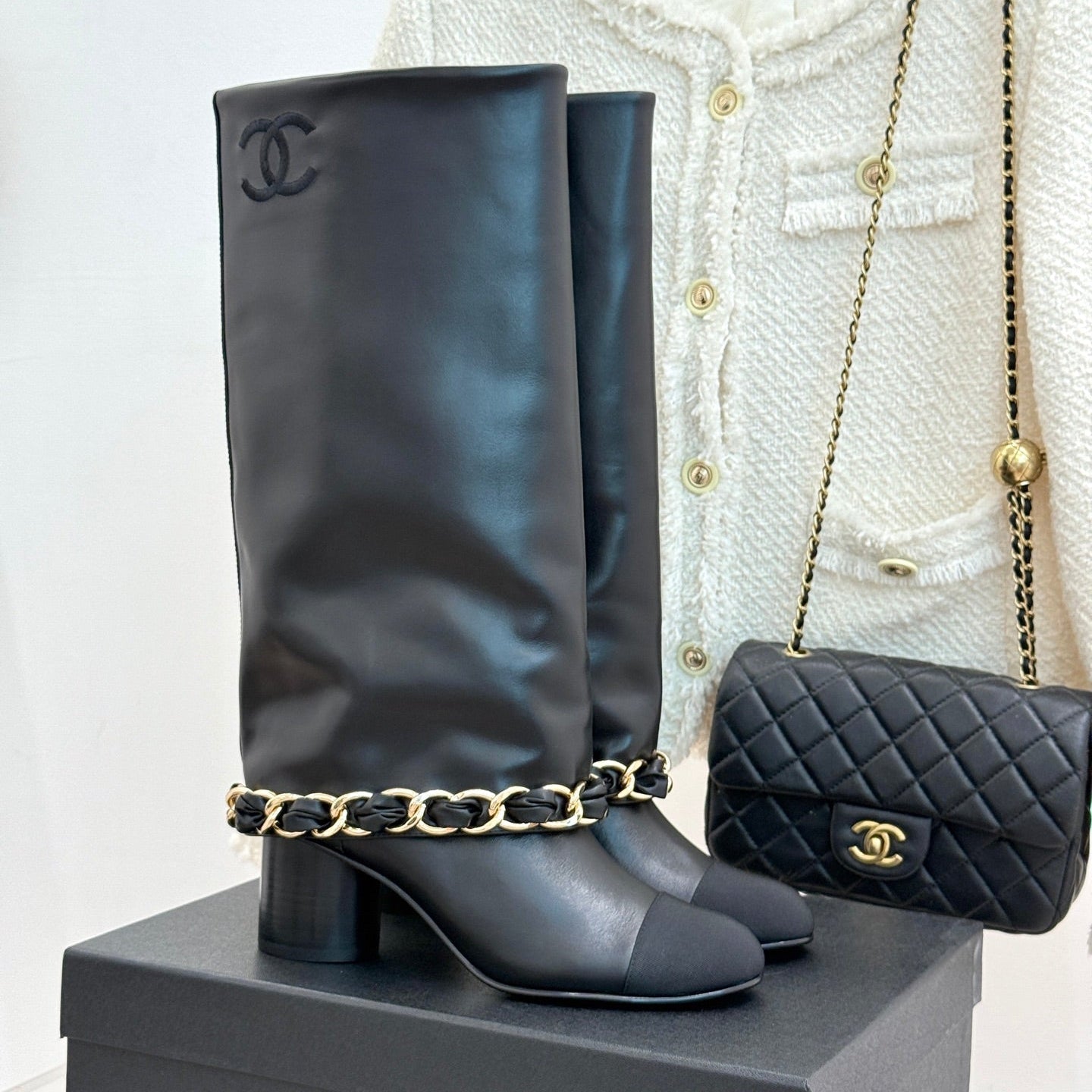 CC 26K Trousers Boot Black Leather 904745