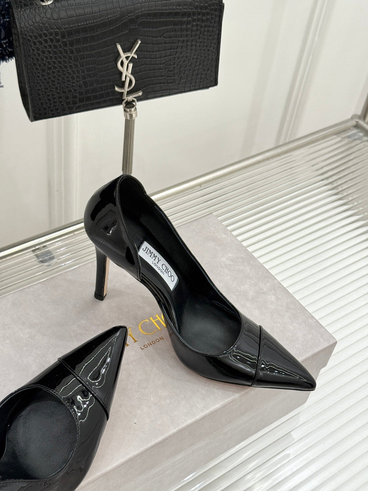 JC 26s Brigitte Pumps 12cm Patent Leather 174526