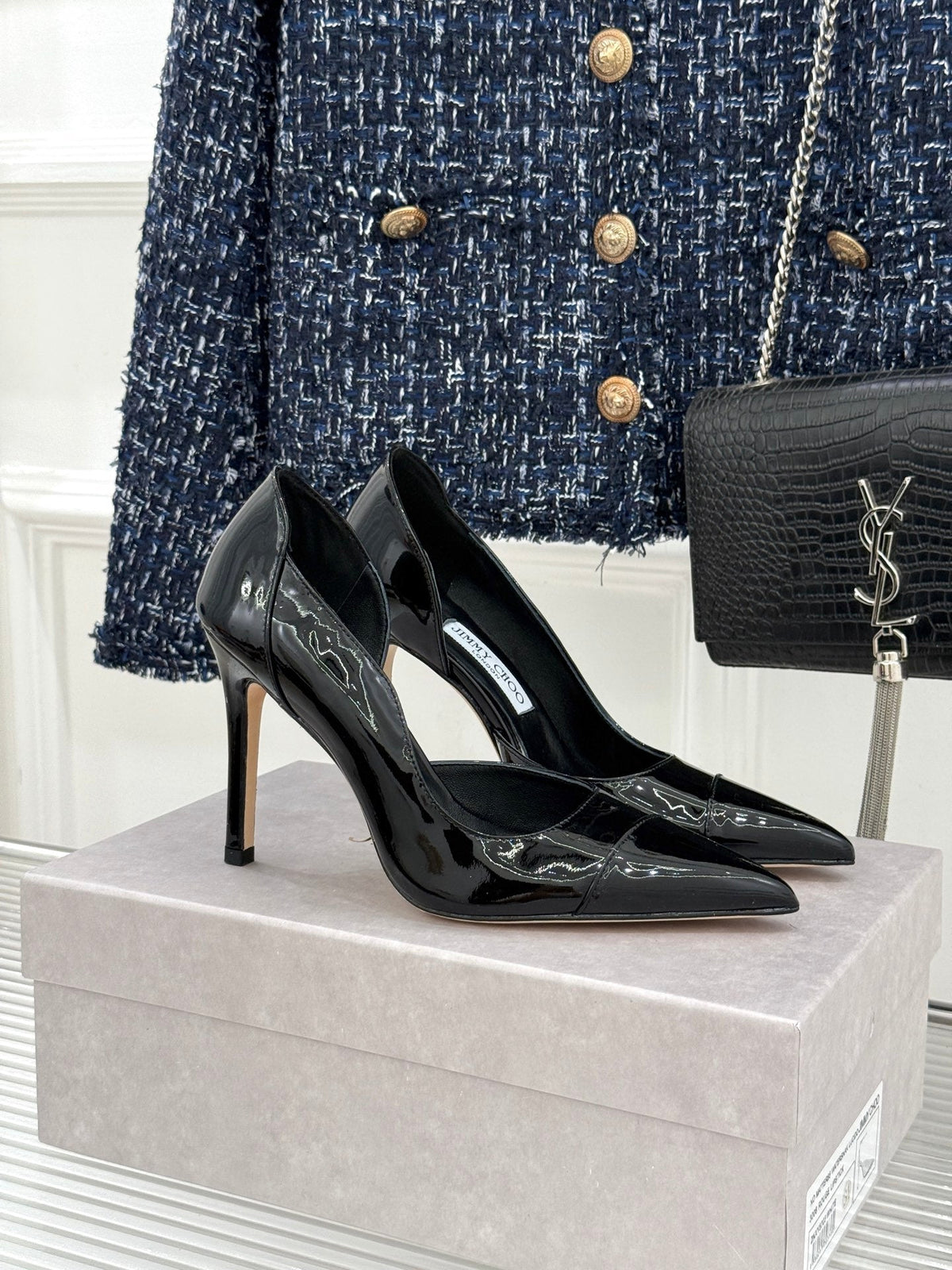 JC 26s Brigitte Pumps 12cm Patent Leather 174526