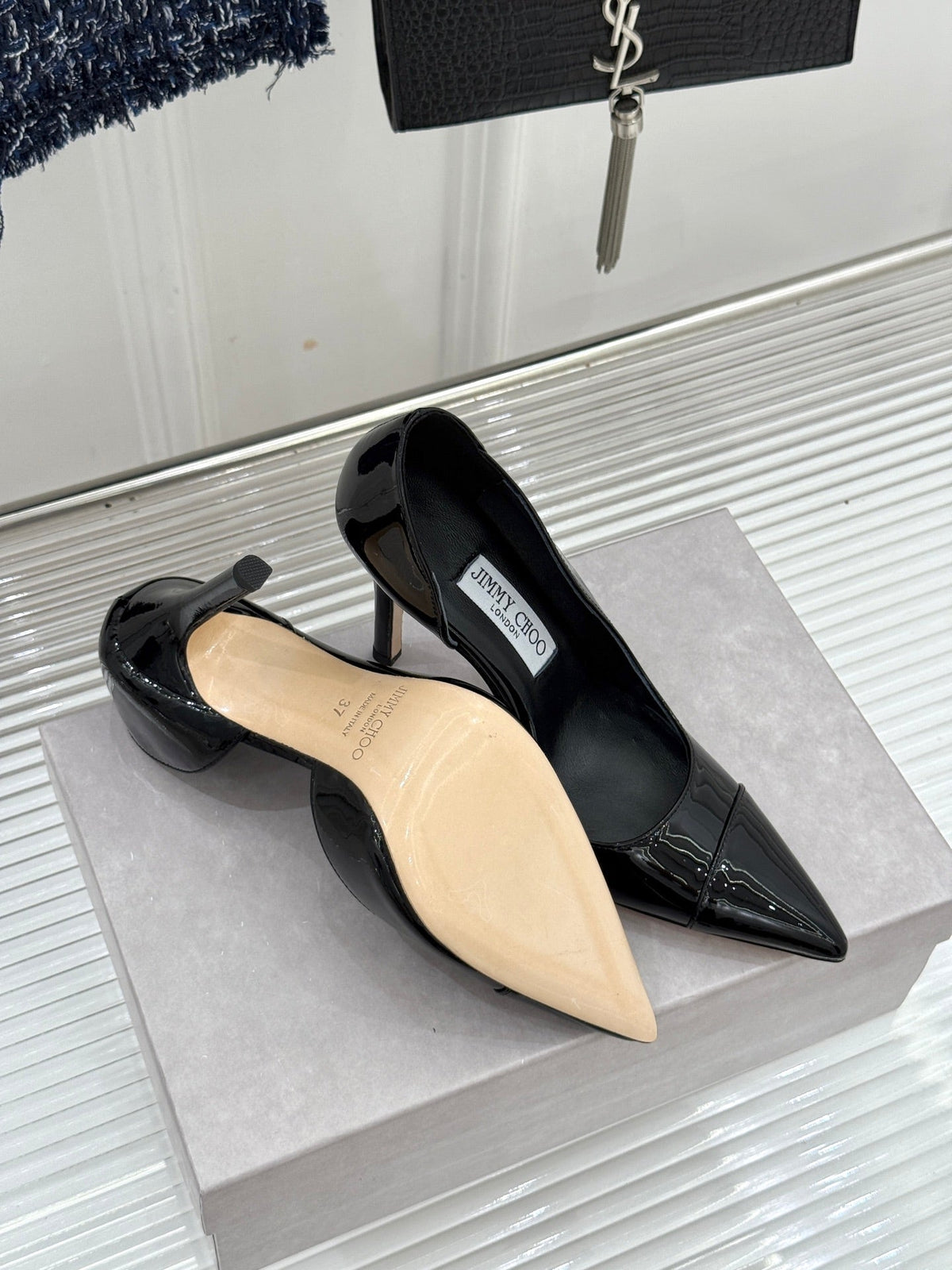 JC 26s Brigitte Pumps 12cm Patent Leather 174526