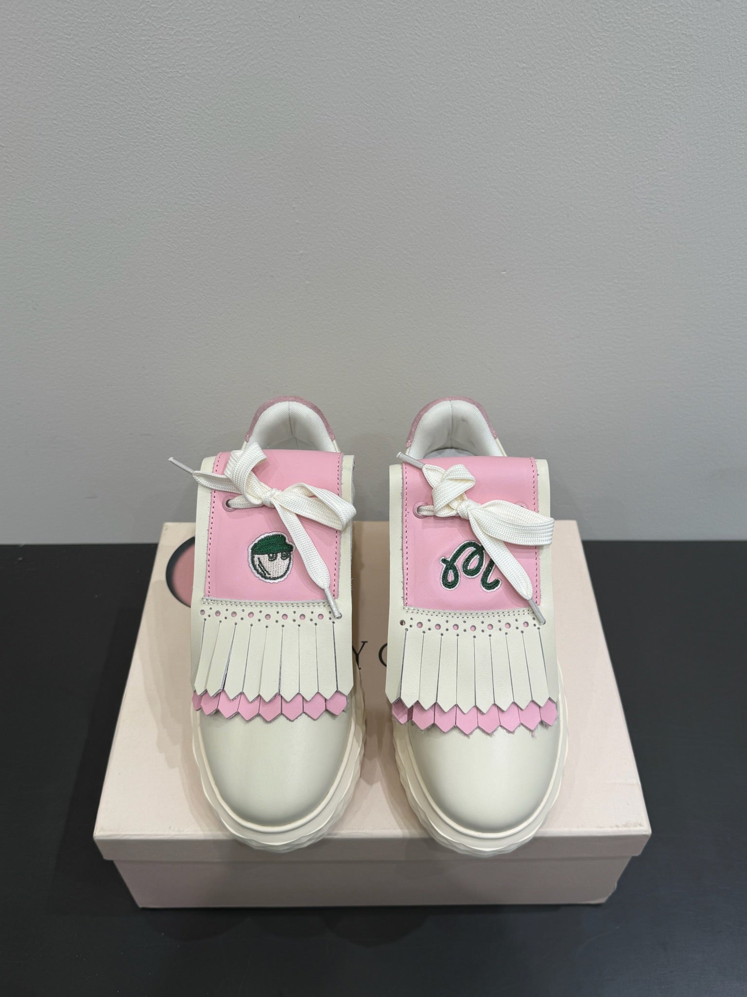 Jimmy Malbon 2.0 Diamond Sneaker Pink White Cowhide 420146