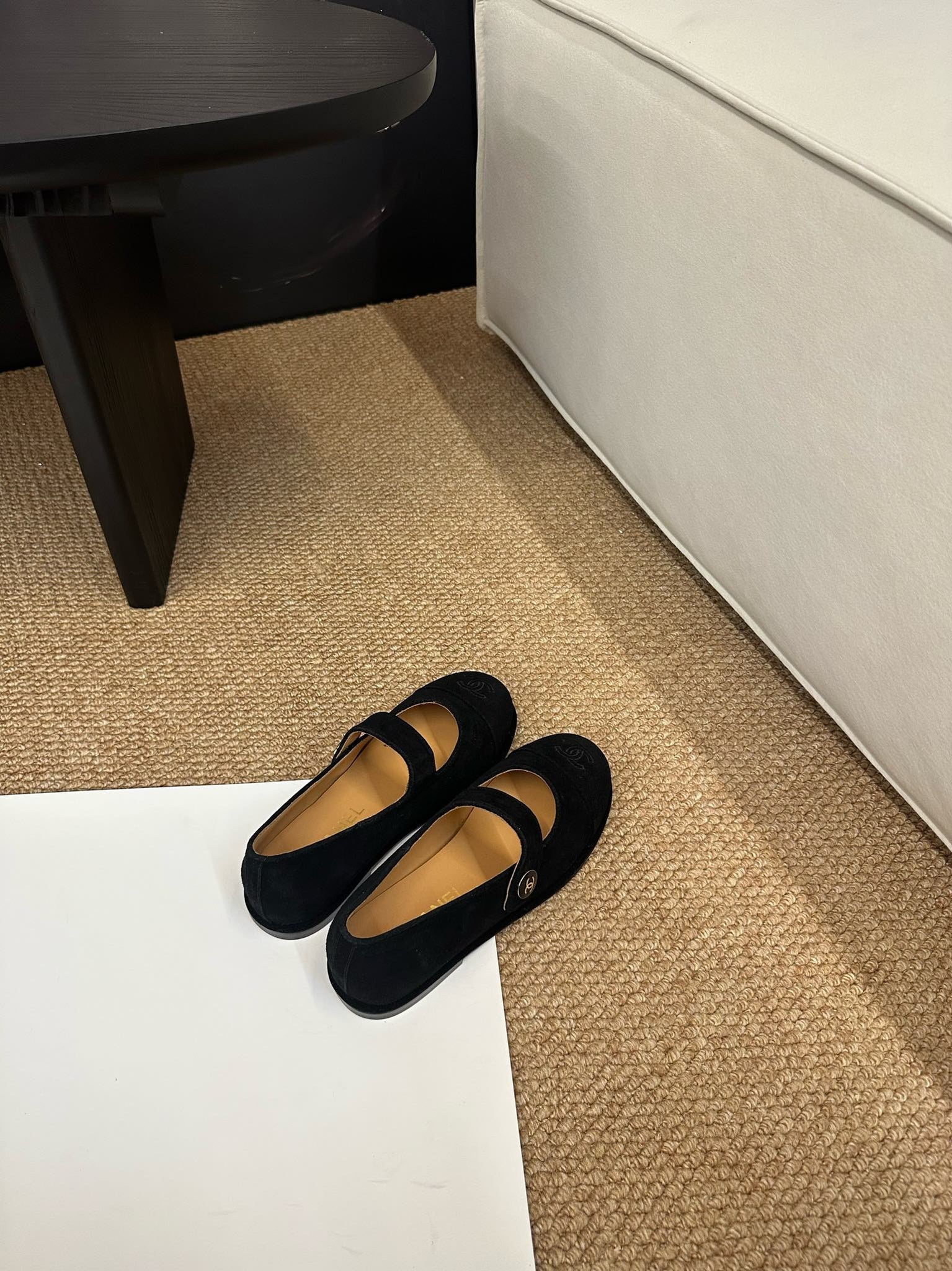 CC 26s Mary Jane Flats Black Suede
