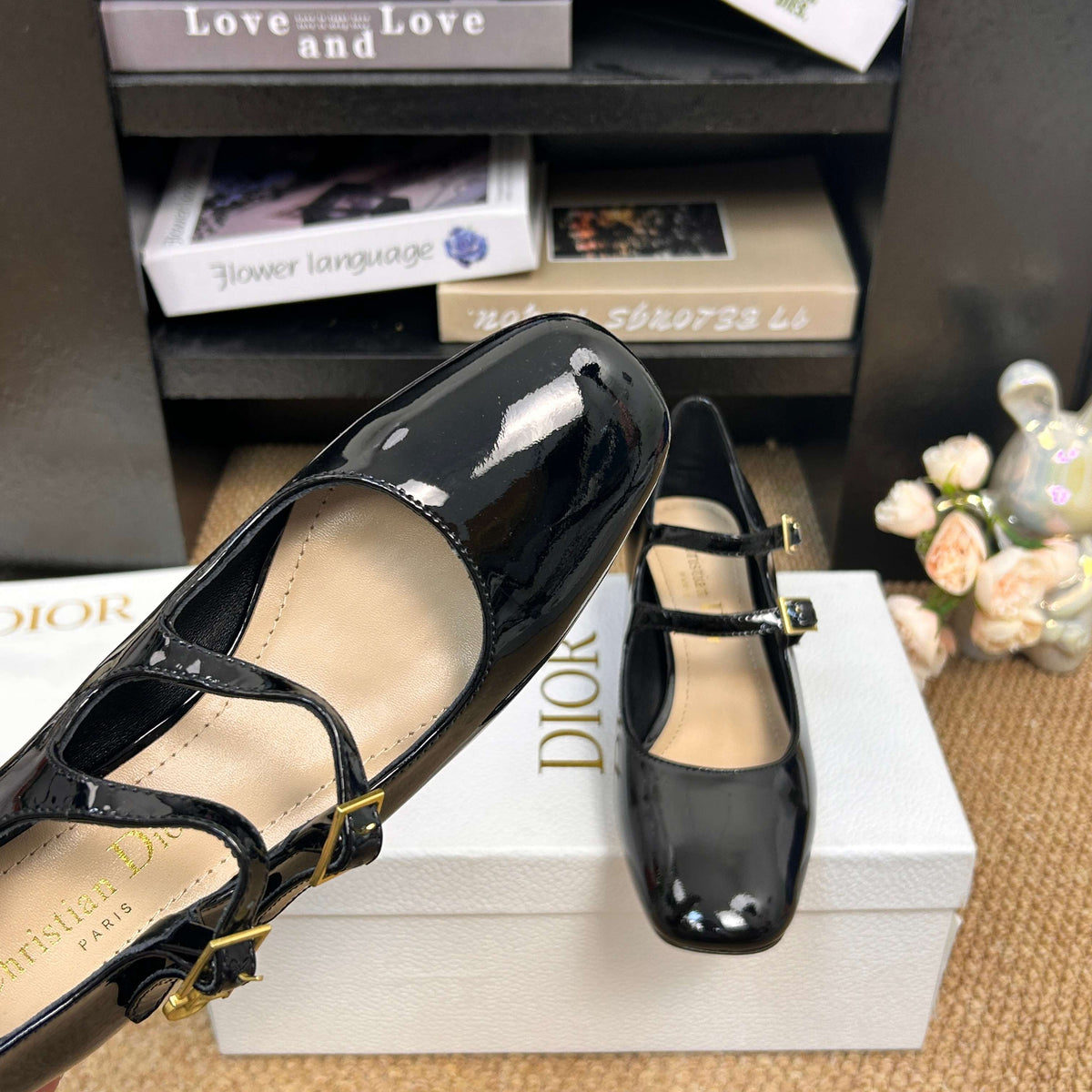CD 26s Mary Jane Pumps Black Patent Calfskin 157538