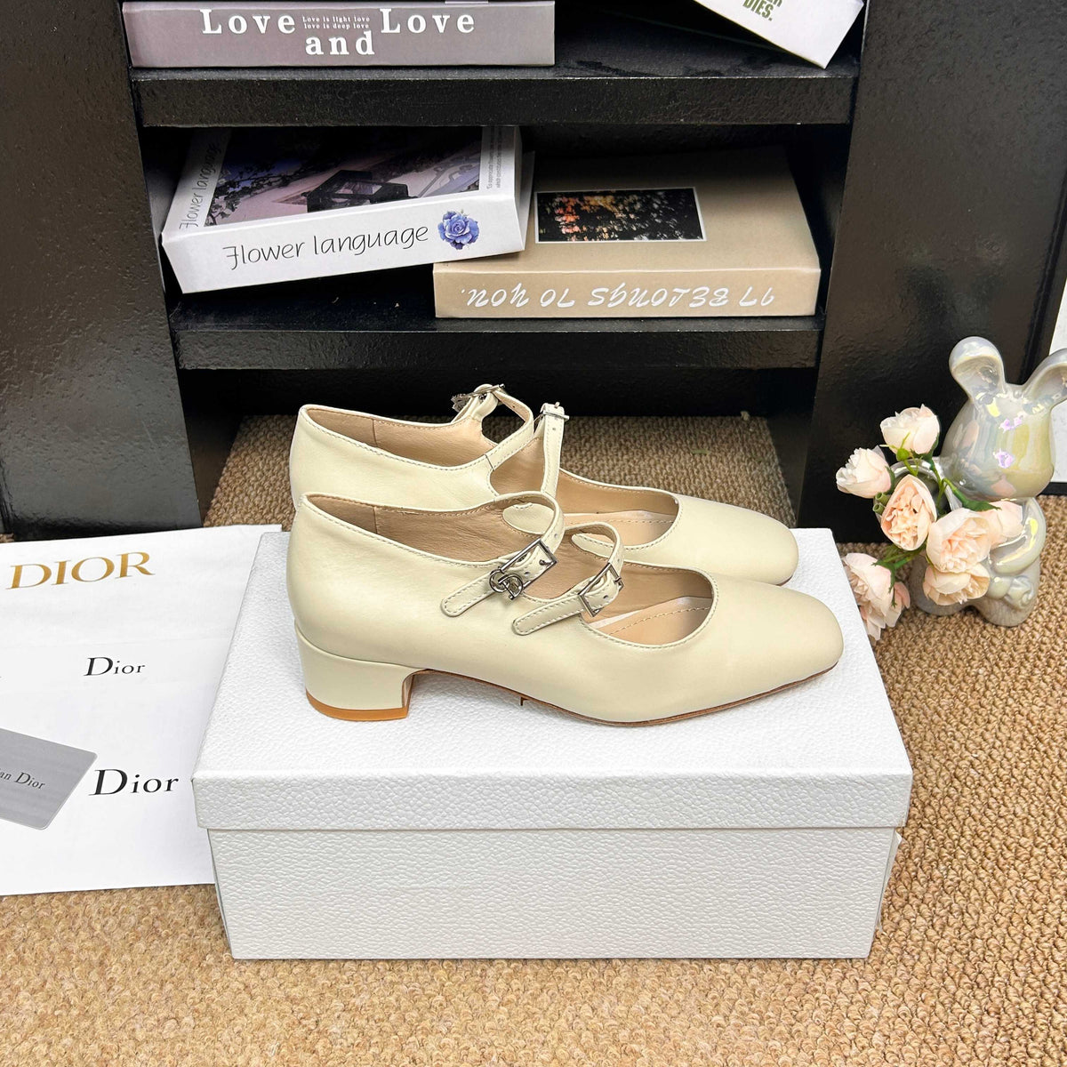 CD 26s Mary Jane Pumps Cream Calfskin 157539