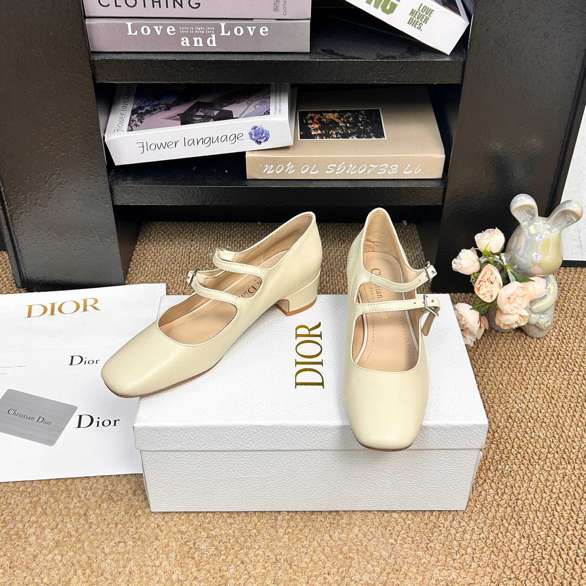 CD 26s Mary Jane Pumps Cream Calfskin 157539
