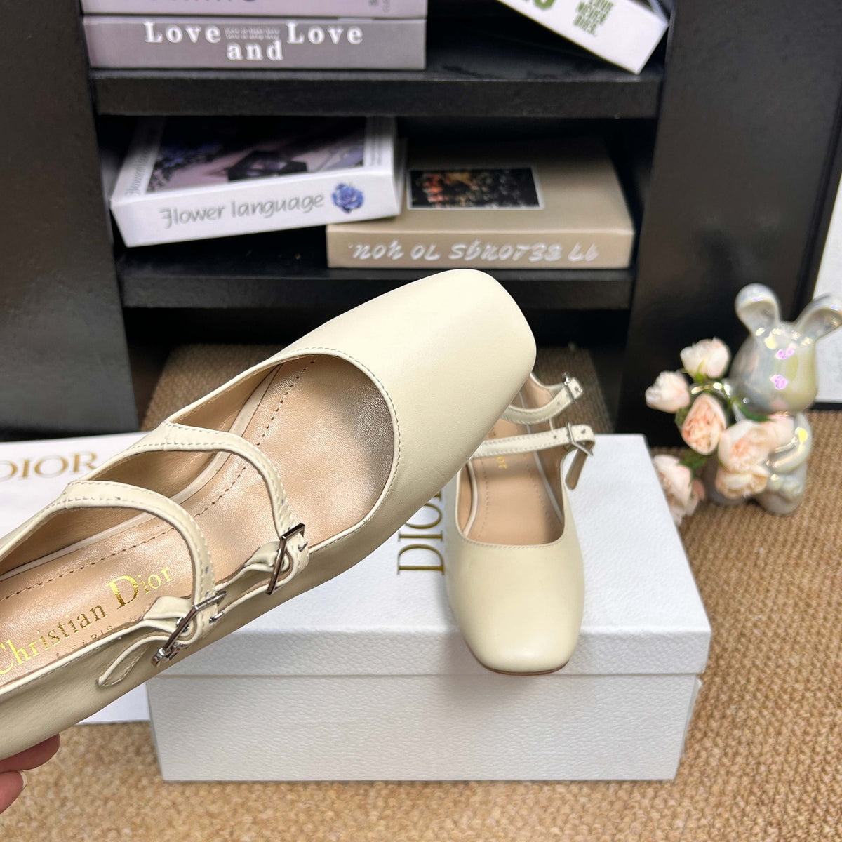 CD 26s Mary Jane Pumps Cream Calfskin 157539