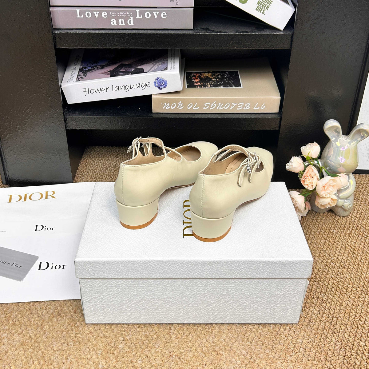 CD 26s Mary Jane Pumps Cream Calfskin 157539