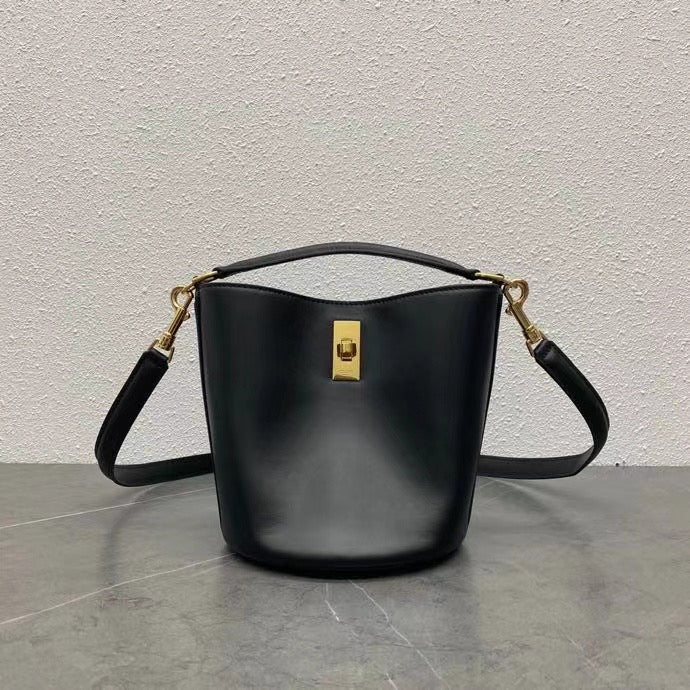 Celine Teen Bucket 16 Bag Black Calfskin