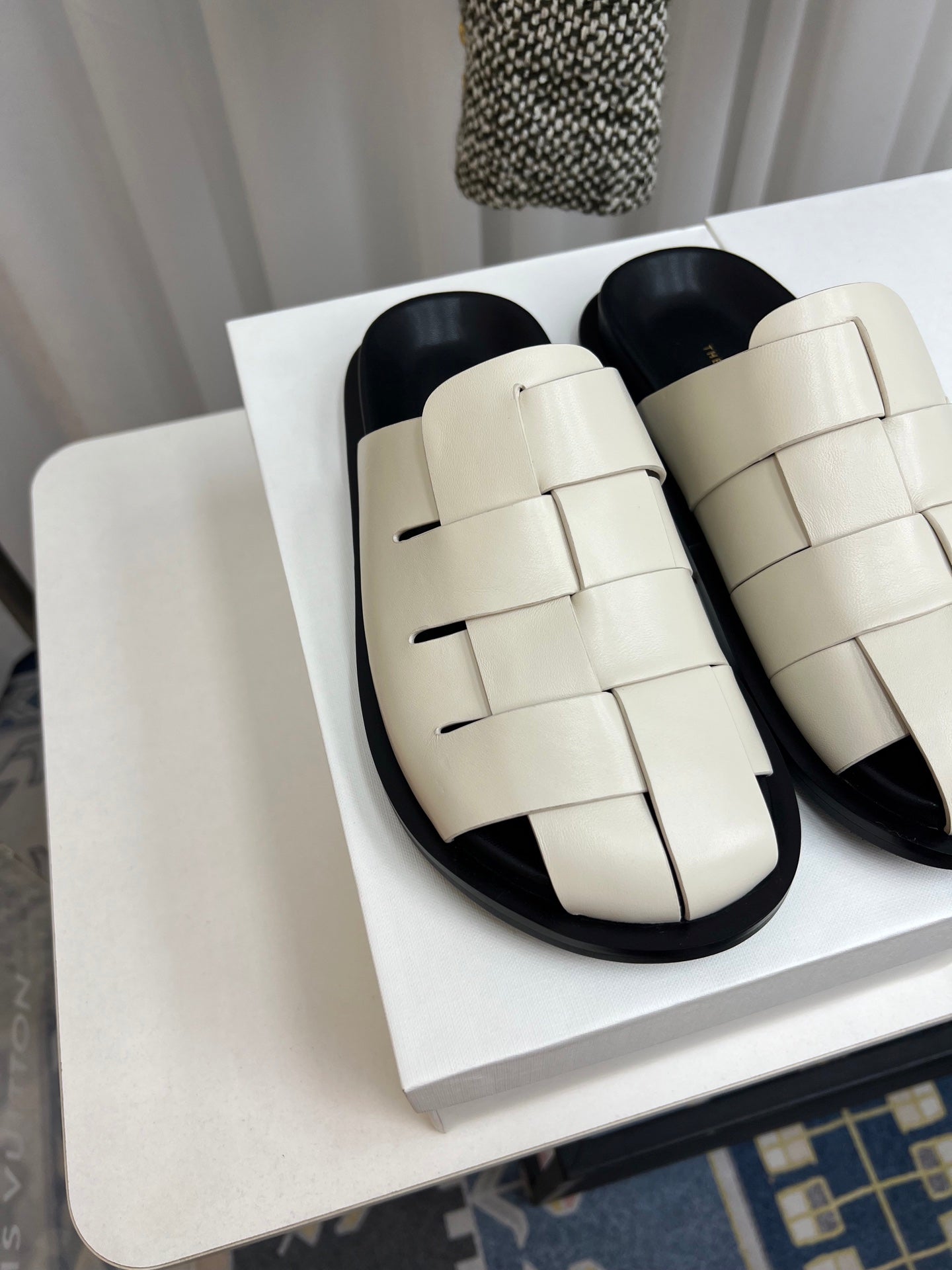 The Row Slide White Lambskin 707559