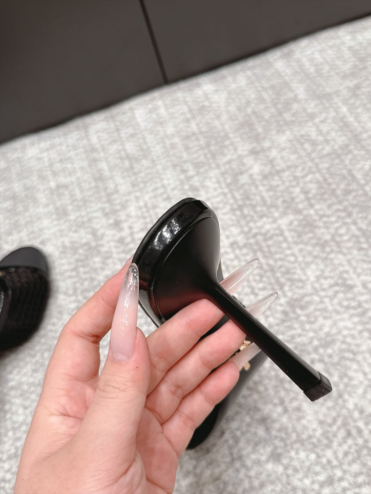 Prada 26s Mules 7.5cm Black Mesh 195228