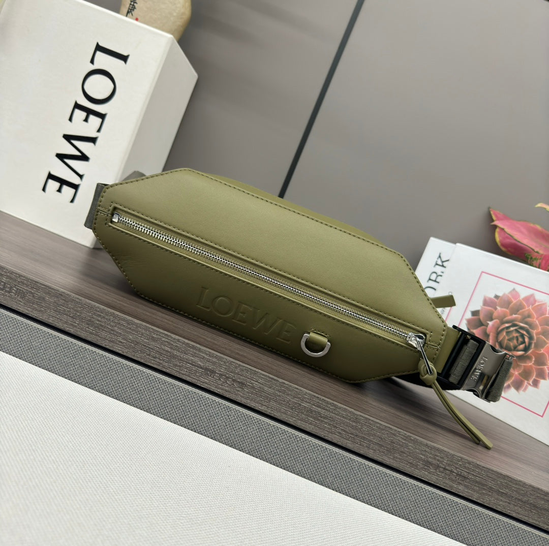 Loewe 2025 Convertible Sling Olive Green Calfskin 274660