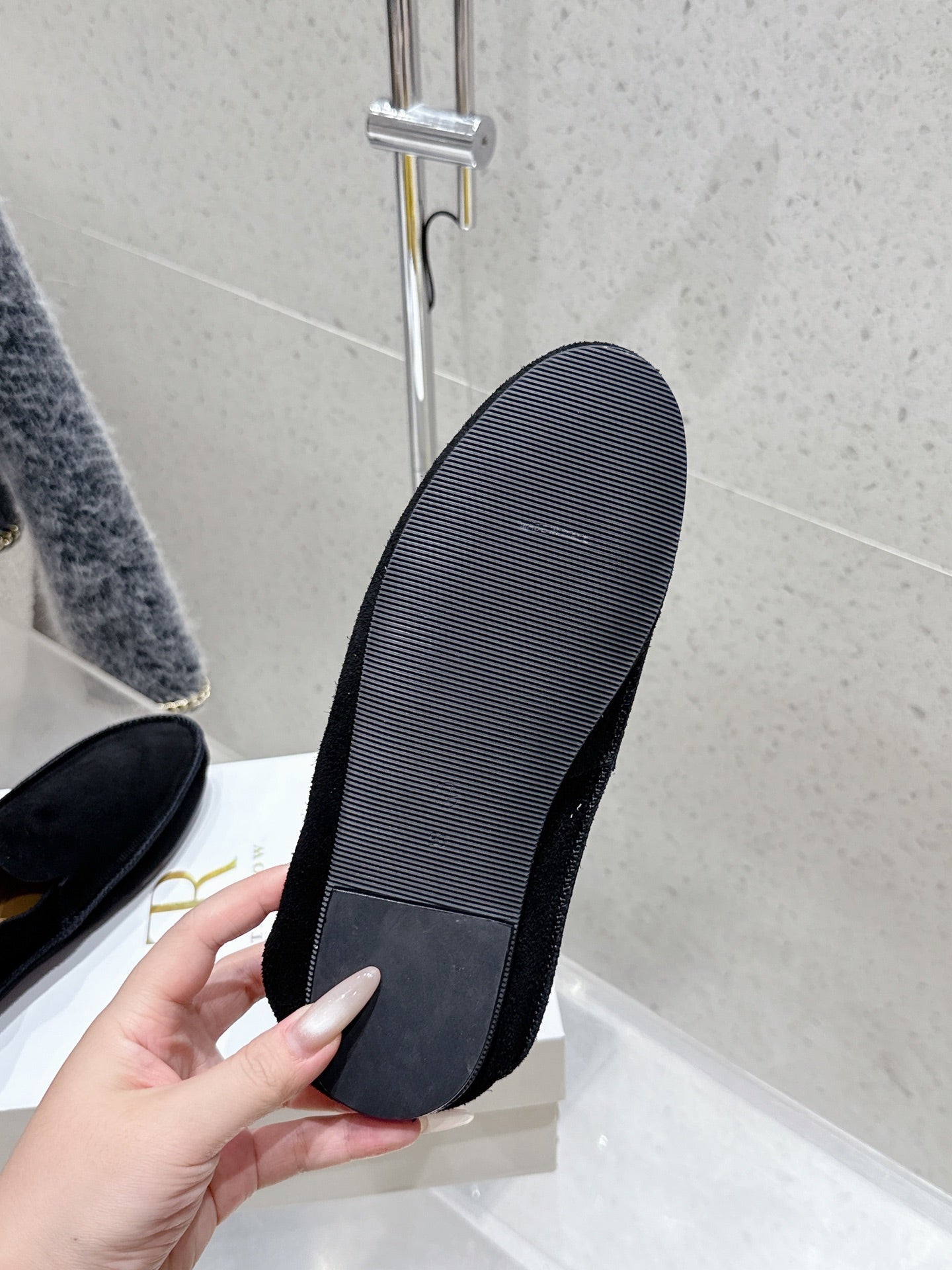 The Row Tyler Loafer Black Suede 338395