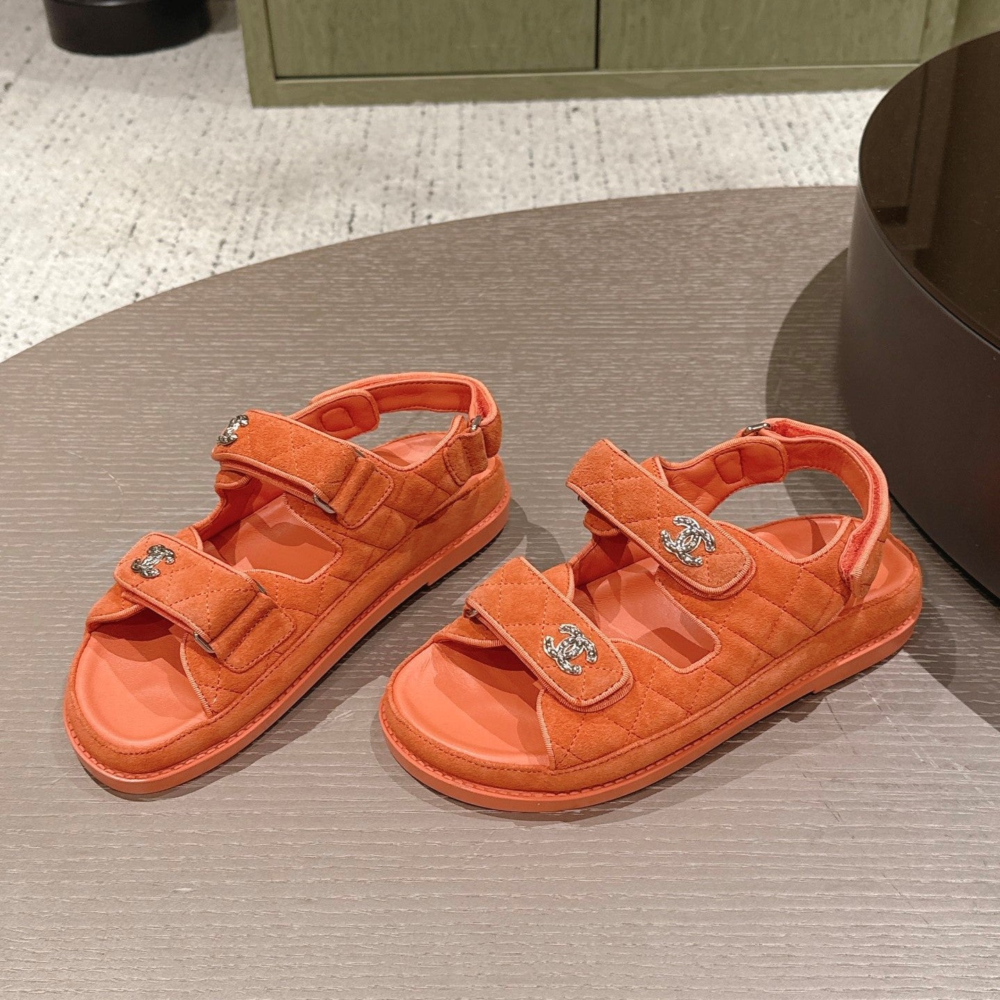 CC 26s Dad Sandal Orange Suede 762932
