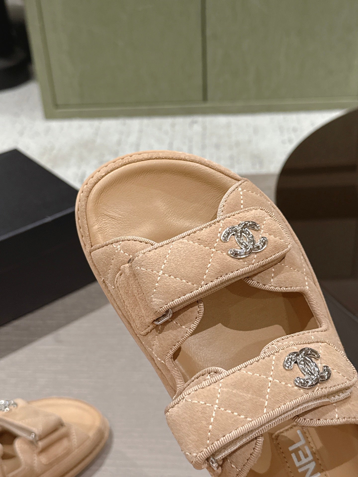 CC 26s Dad Sandal Mule Light Brown Suede 762933