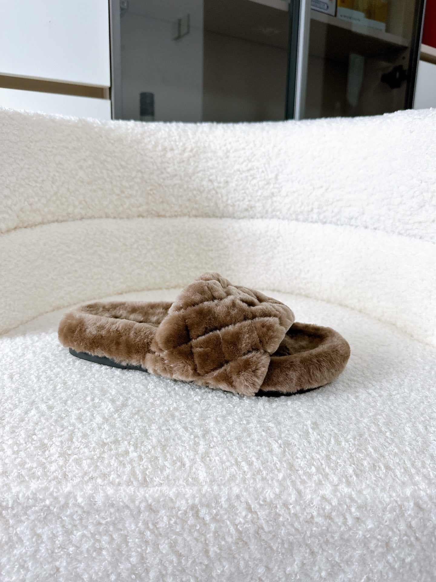 CC 25s Slippers 50mm Brown Wool 433604