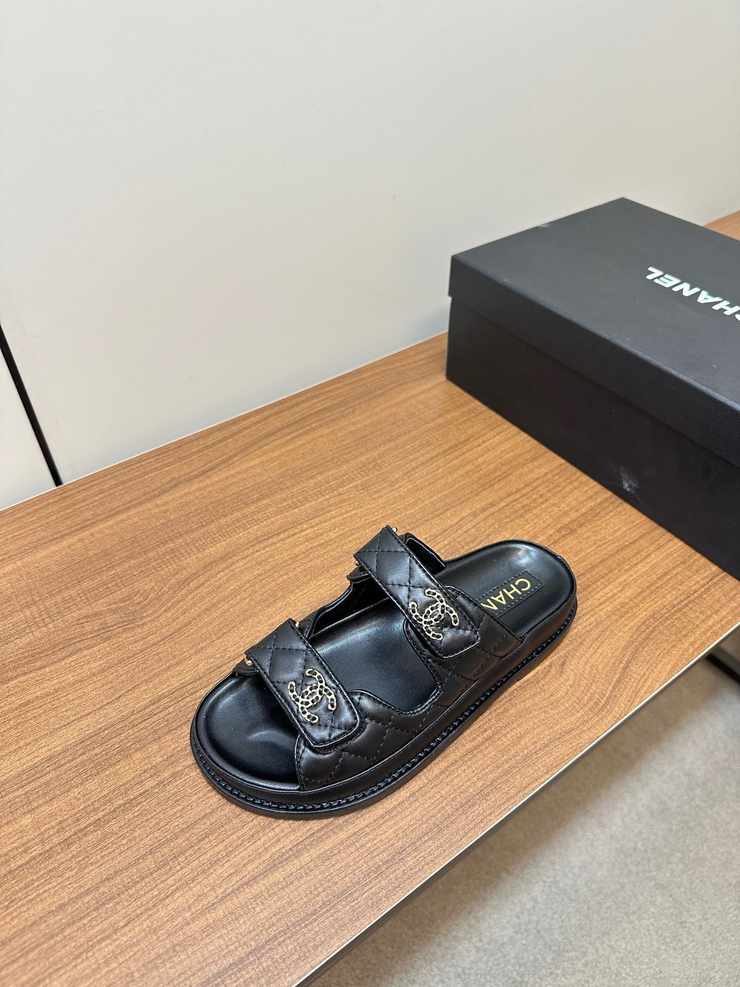 CC 26s Dad Sandal Black Sheepskin 965032