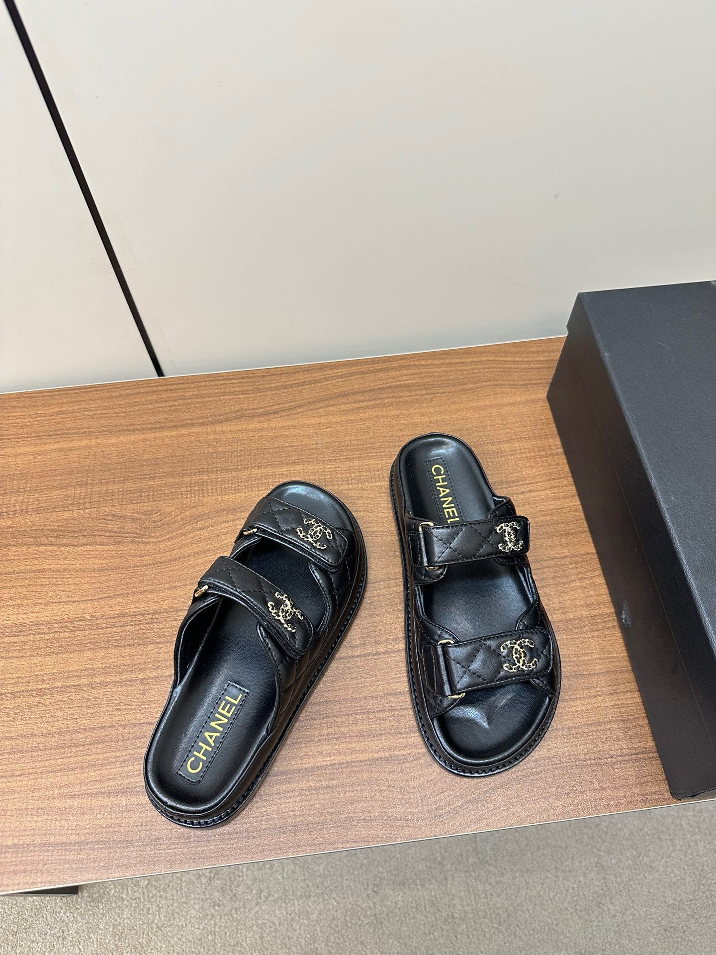CC 26s Dad Sandal Black Sheepskin 965032