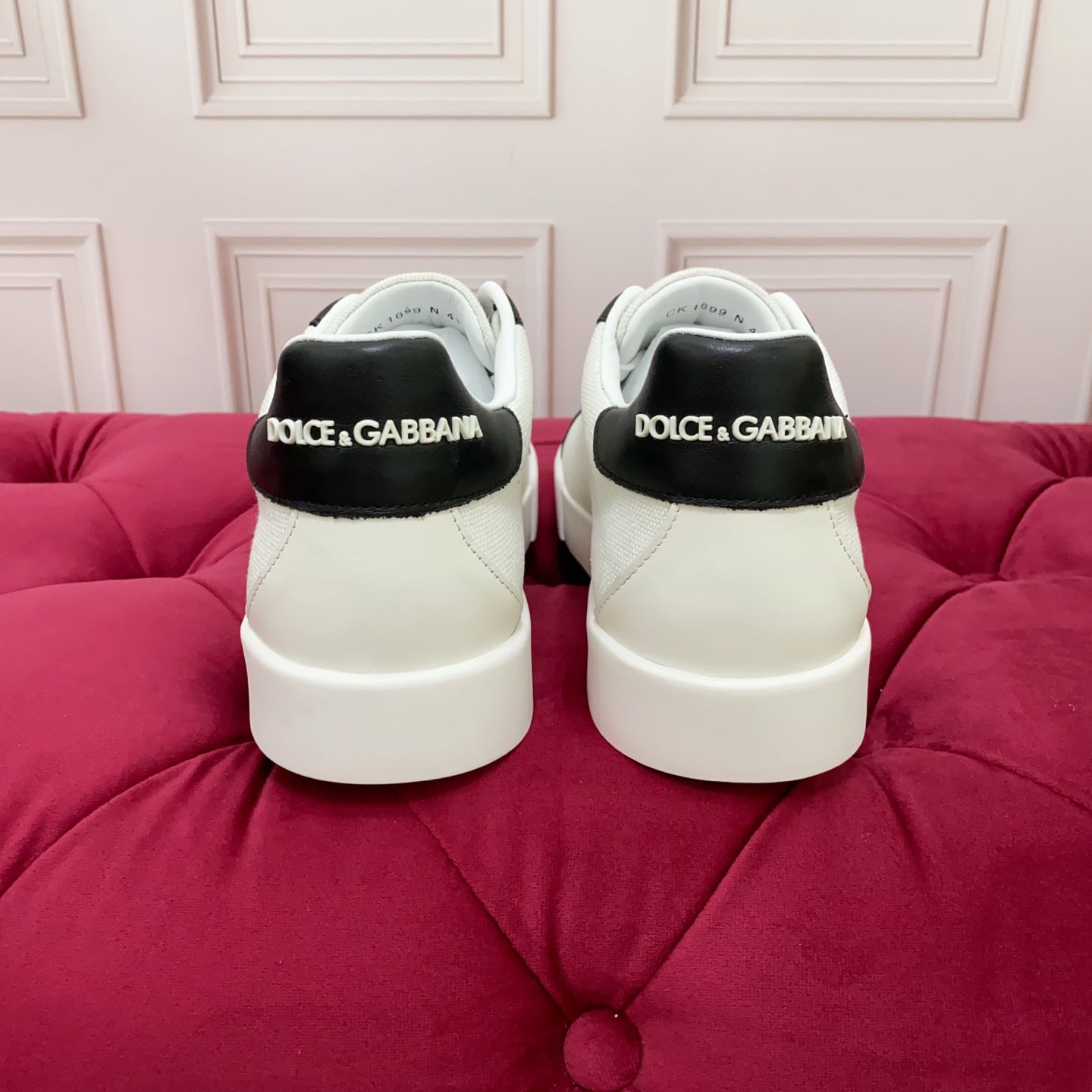 DC 25 Portofino Sneakers Black White Cowhide 354915