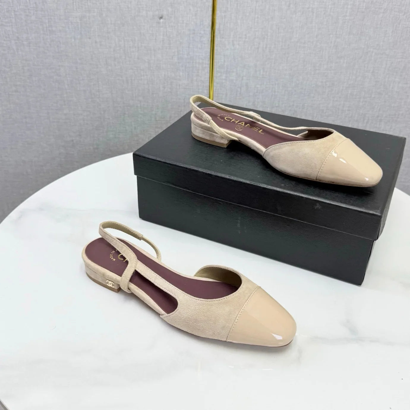 Chanel 2026 Slingback 1.5cm Suede Leather 01