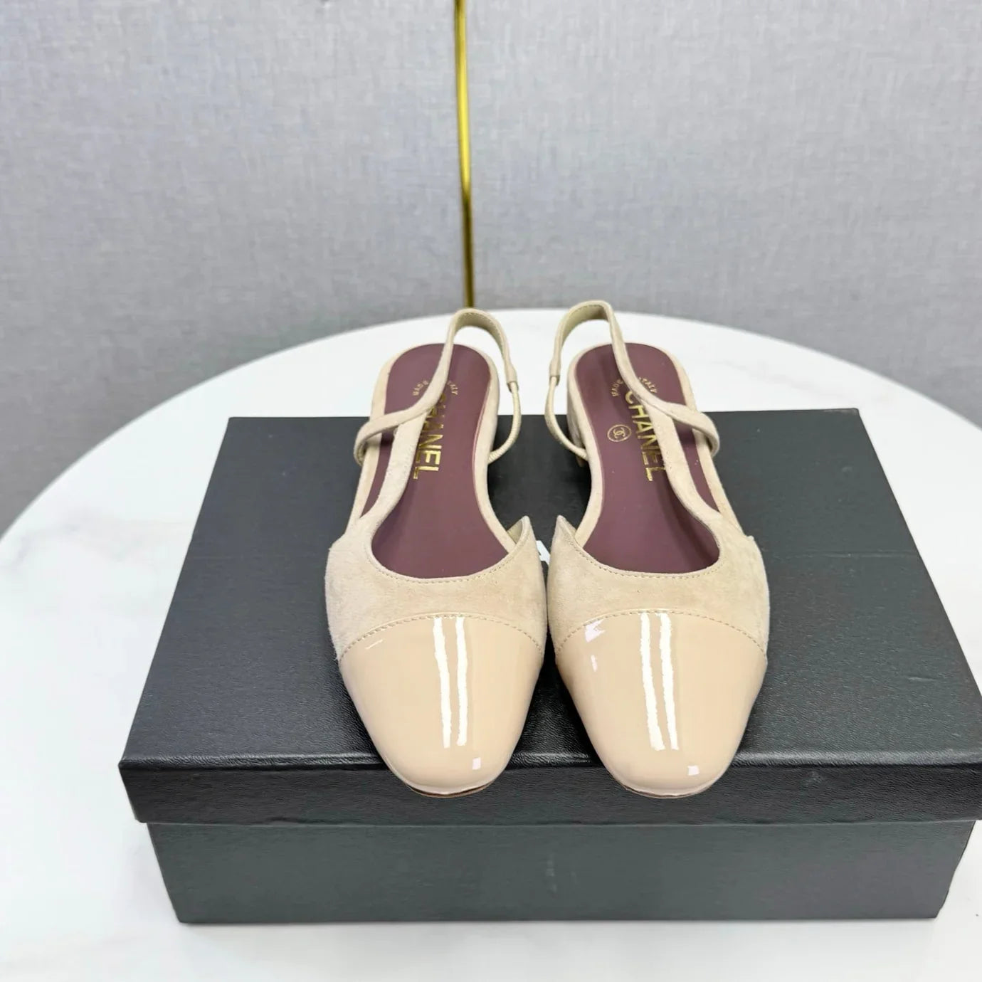 Chanel 2026 Slingback 1.5cm Suede Leather 01
