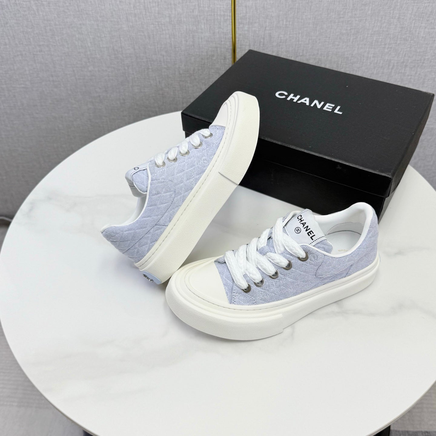 CC 26s Platform Sole Sneakers Pastel Purple Canvas 972895