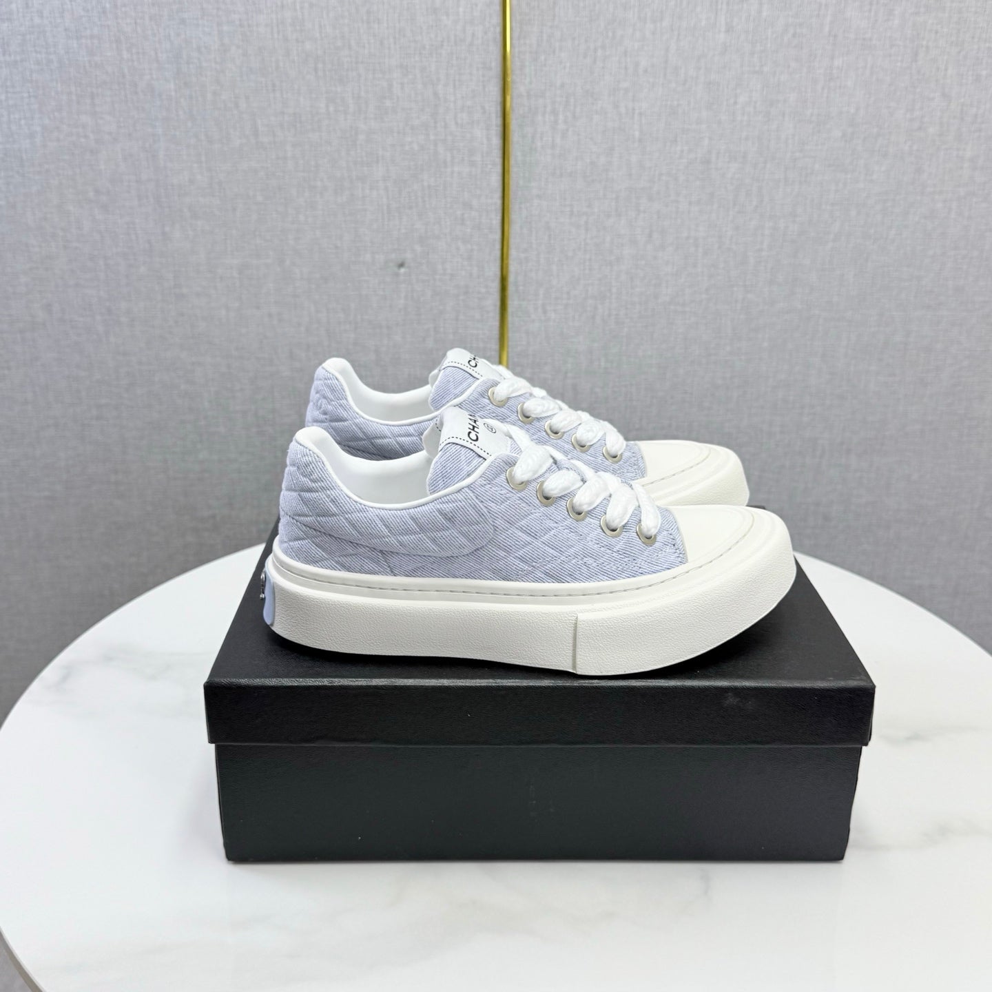 CC 26s Platform Sole Sneakers Pastel Purple Canvas 972895