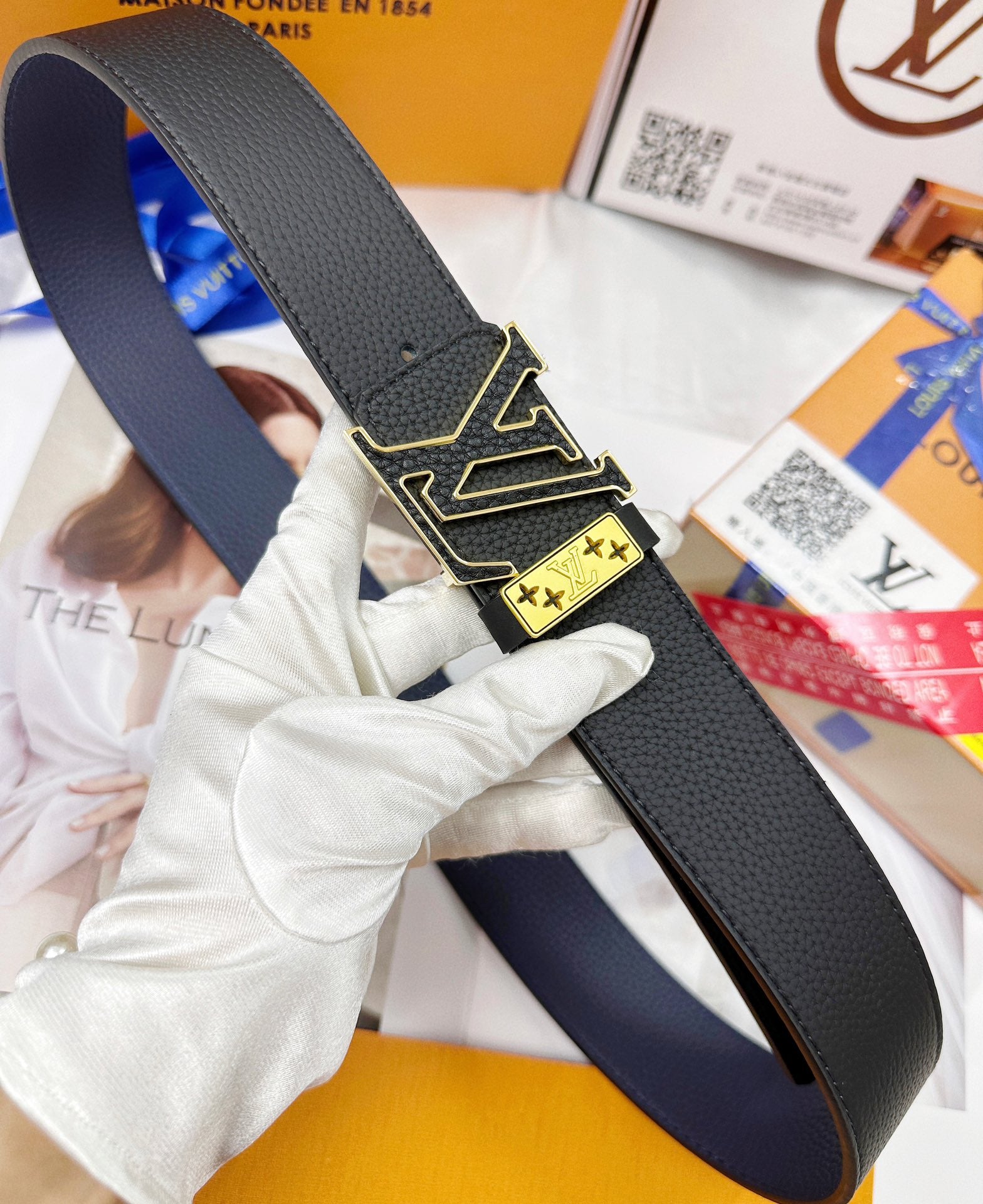 LV 4.0 Belt Star Buckle Grain Leather 200334