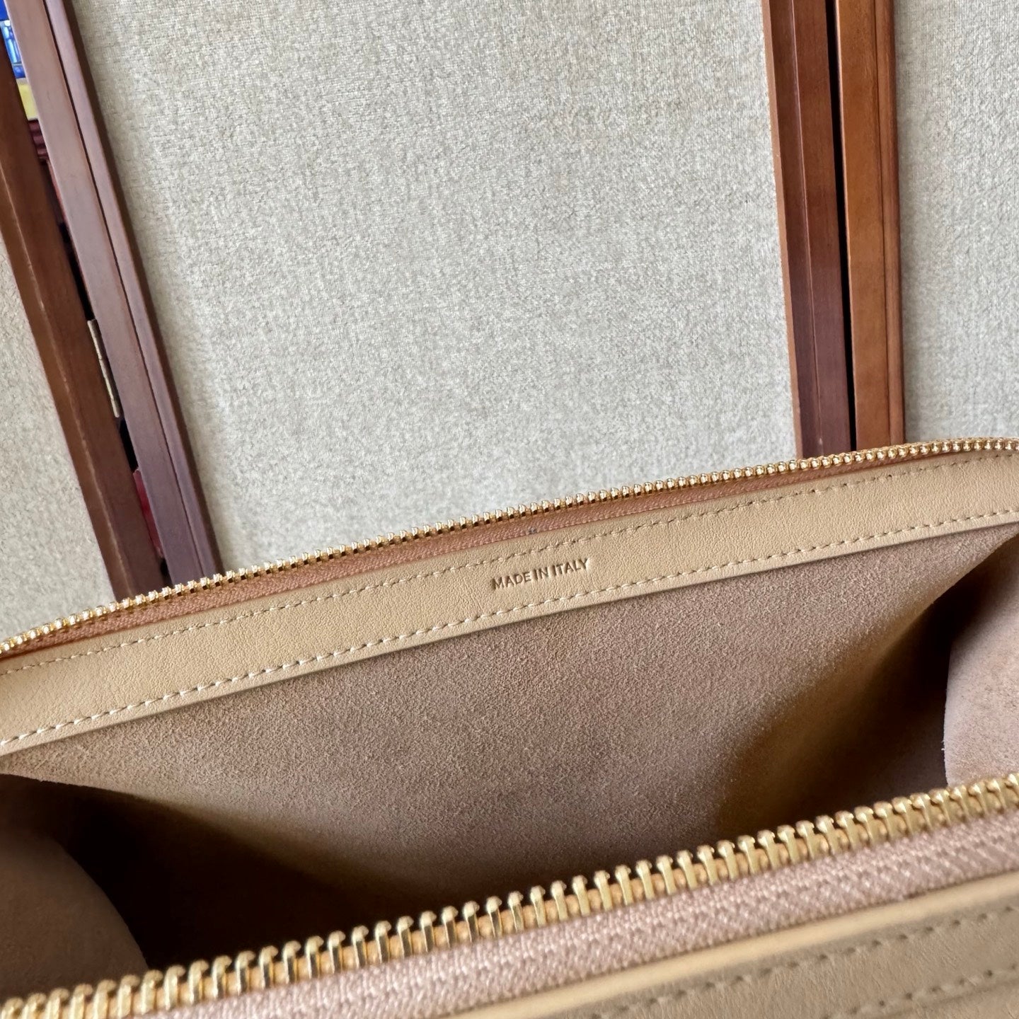 Celine Doctor's Pouch 35cm Beige Calfskin 288924